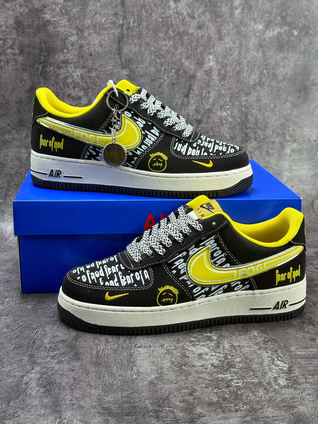Nike Air Force 1 Low 07 x Fear of God 黑黄小勾满天星 SY1388-012