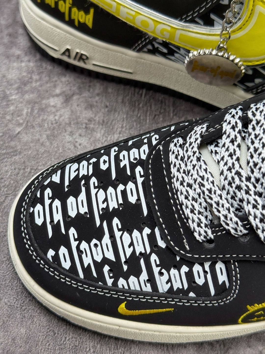 Nike Air Force 1 Low 07 x Fear of God 黑黄小勾满天星 SY1388-012