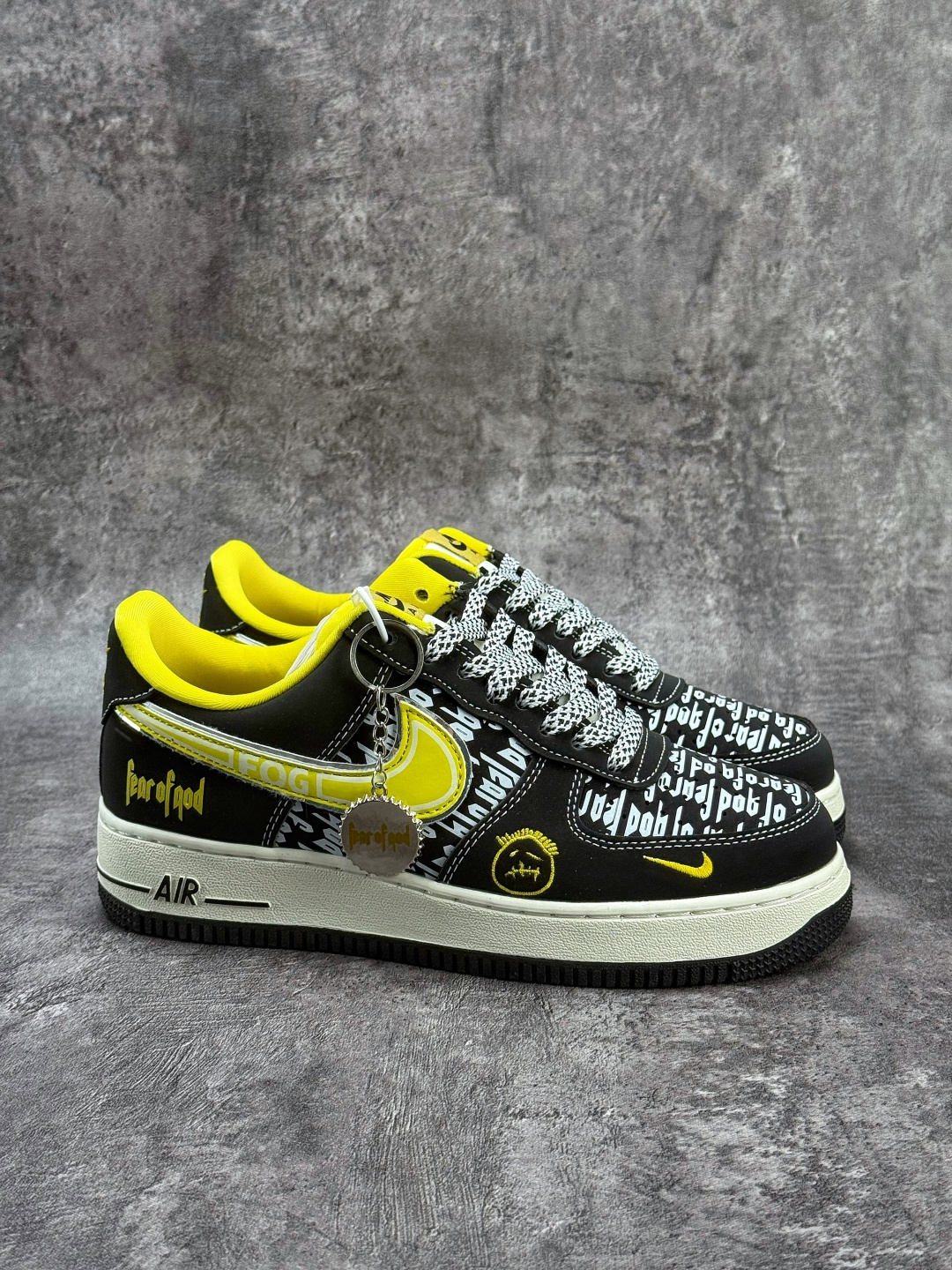 Nike Air Force 1 Low 07 x Fear of God 黑黄小勾满天星 SY1388-012