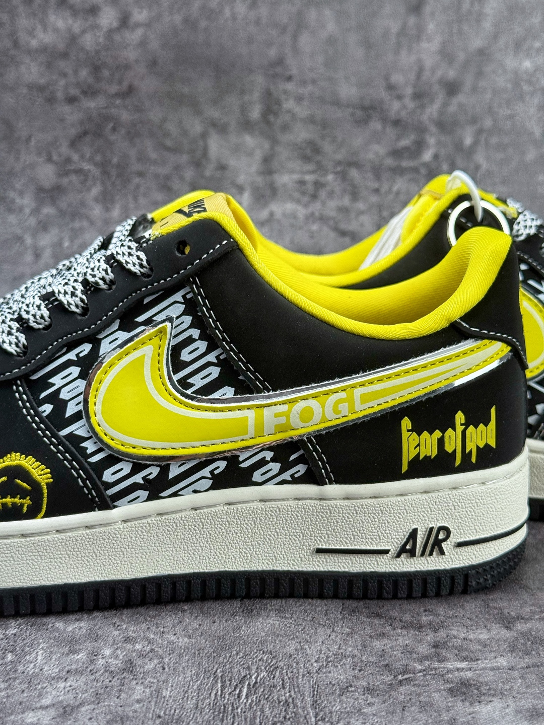 Nike Air Force 1 Low 07 x Fear of God 黑黄小勾满天星 SY1388-012