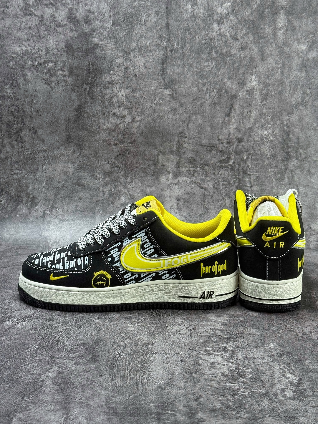 Nike Air Force 1 Low 07 x Fear of God 黑黄小勾满天星 SY1388-012