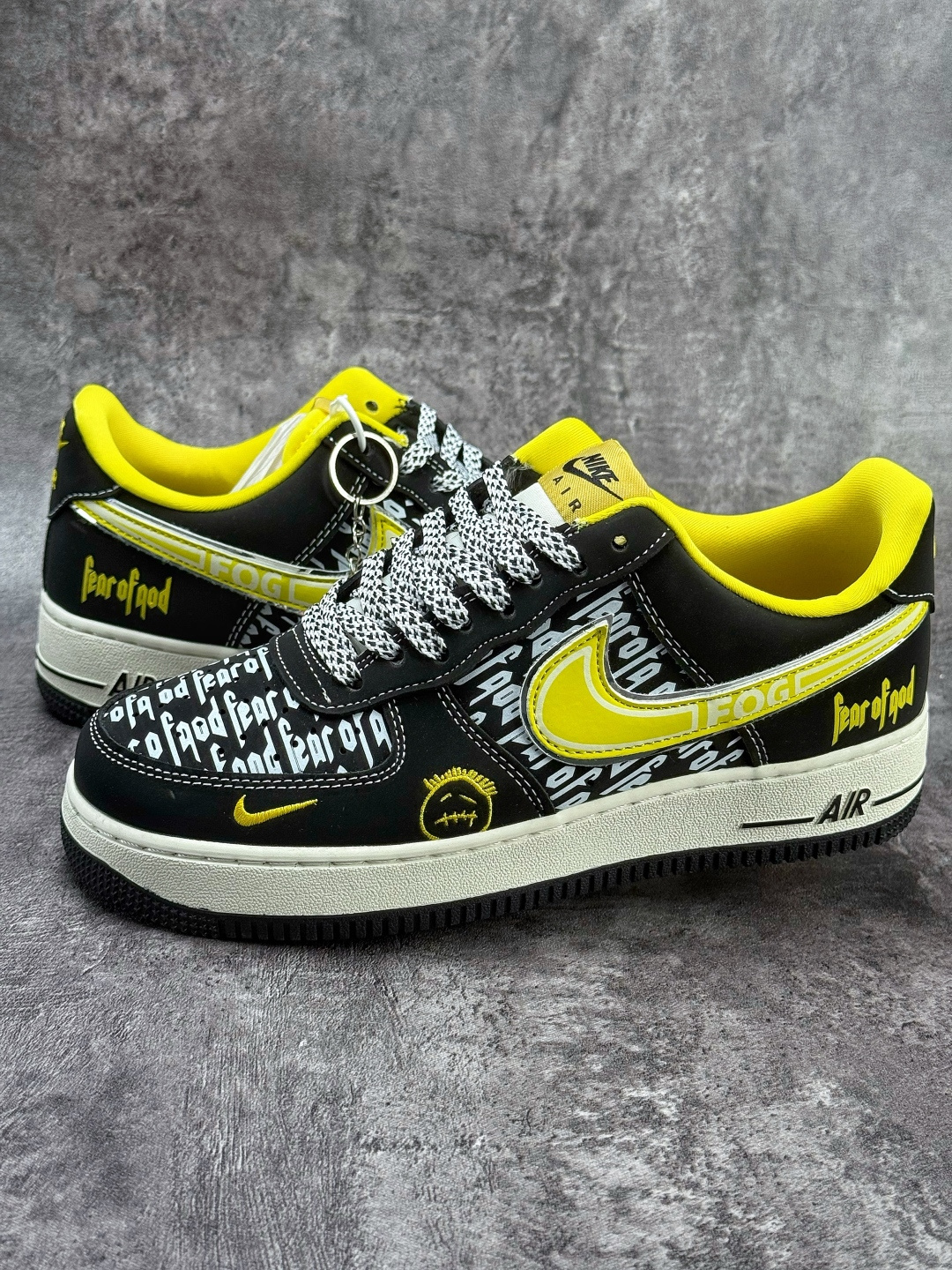 Nike Air Force 1 Low 07 x Fear of God 黑黄小勾满天星 SY1388-012