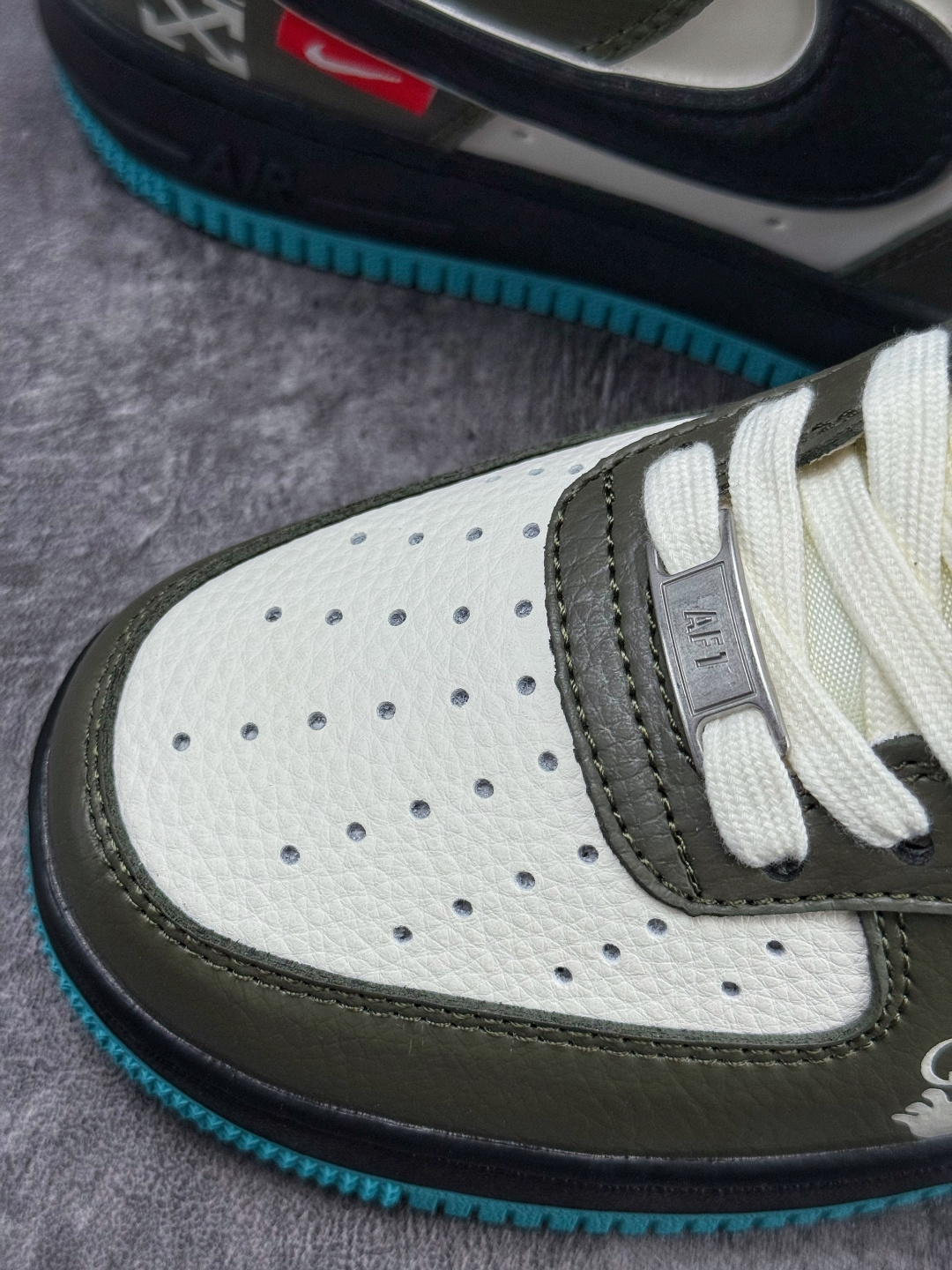 Nike Air Force 1 Low 07 x OFF-WHITE 绿白蓝 QW5836-022