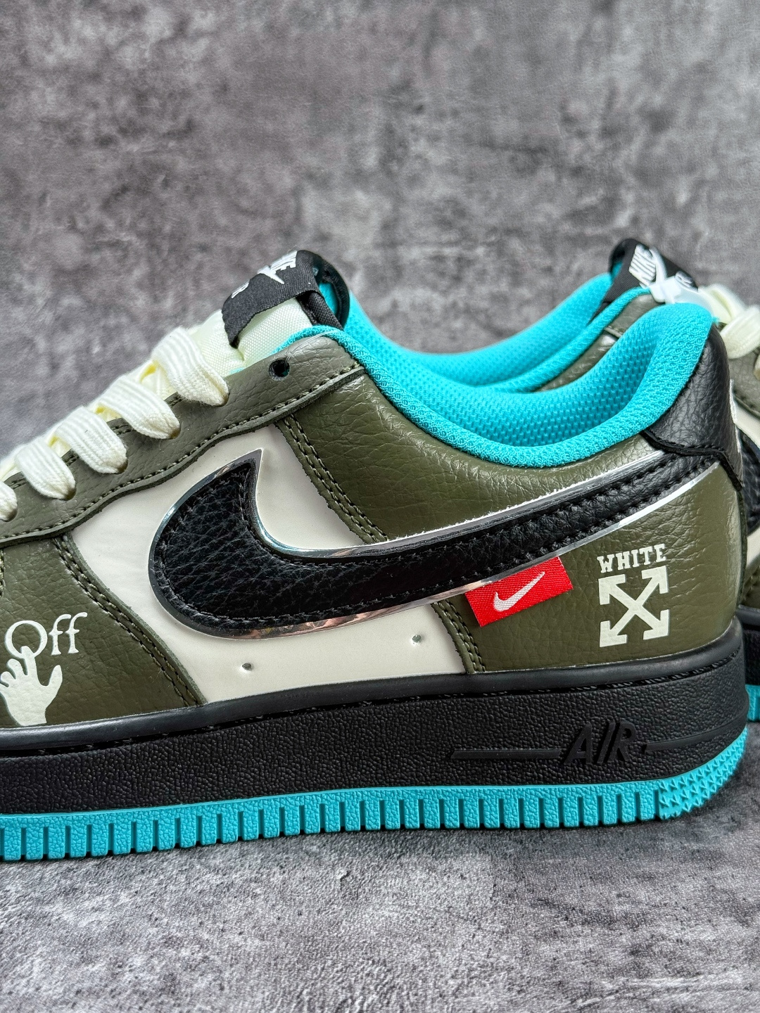 Nike Air Force 1 Low 07 x OFF-WHITE 绿白蓝 QW5836-022