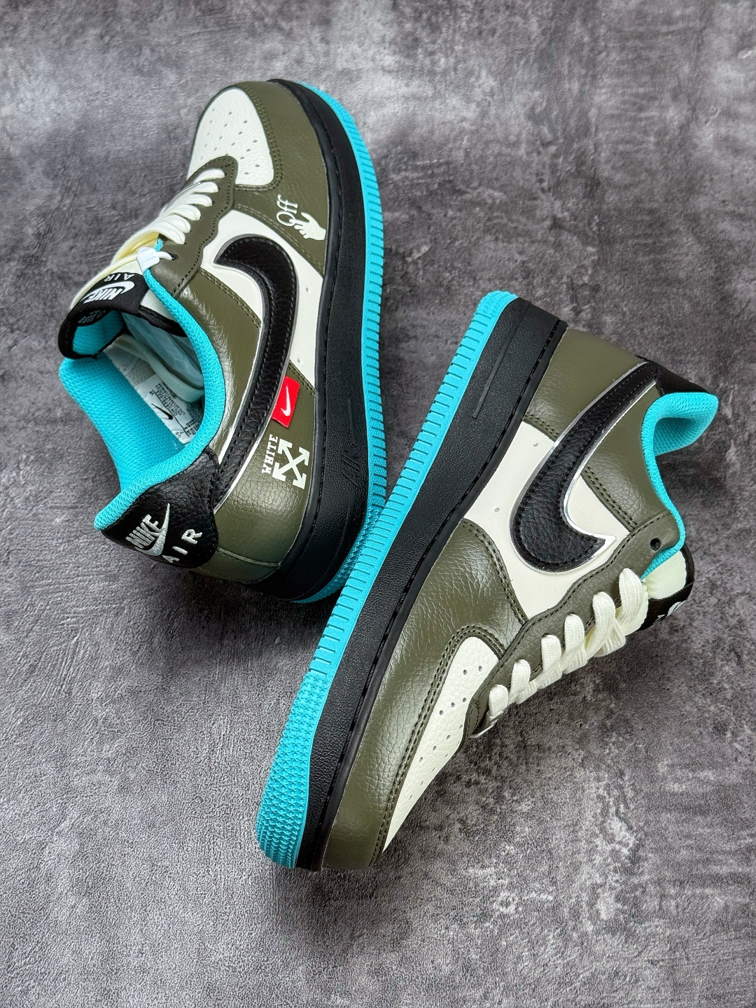 Nike Air Force 1 Low 07 x OFF-WHITE 绿白蓝 QW5836-022