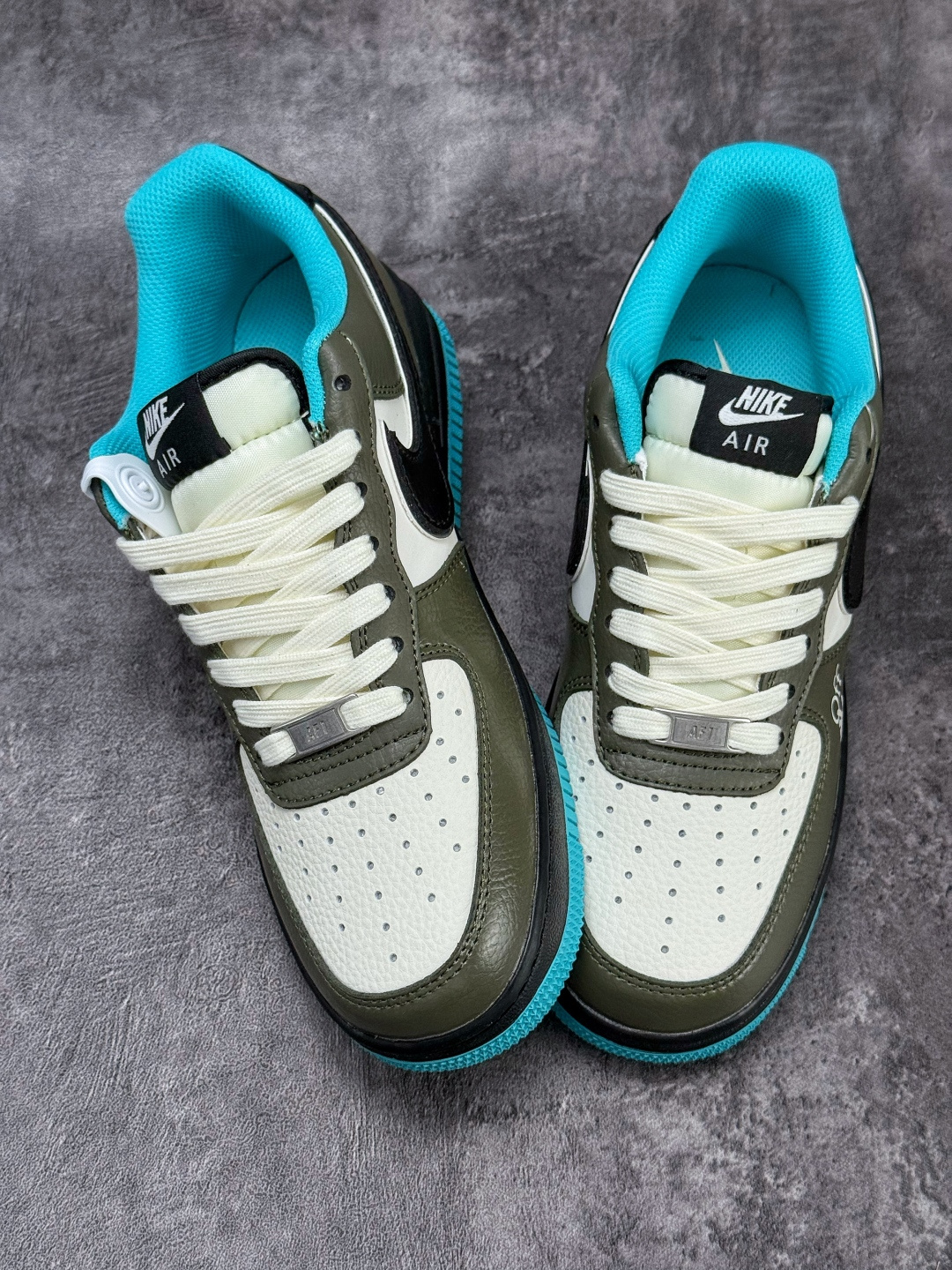 Nike Air Force 1 Low 07 x OFF-WHITE 绿白蓝 QW5836-022