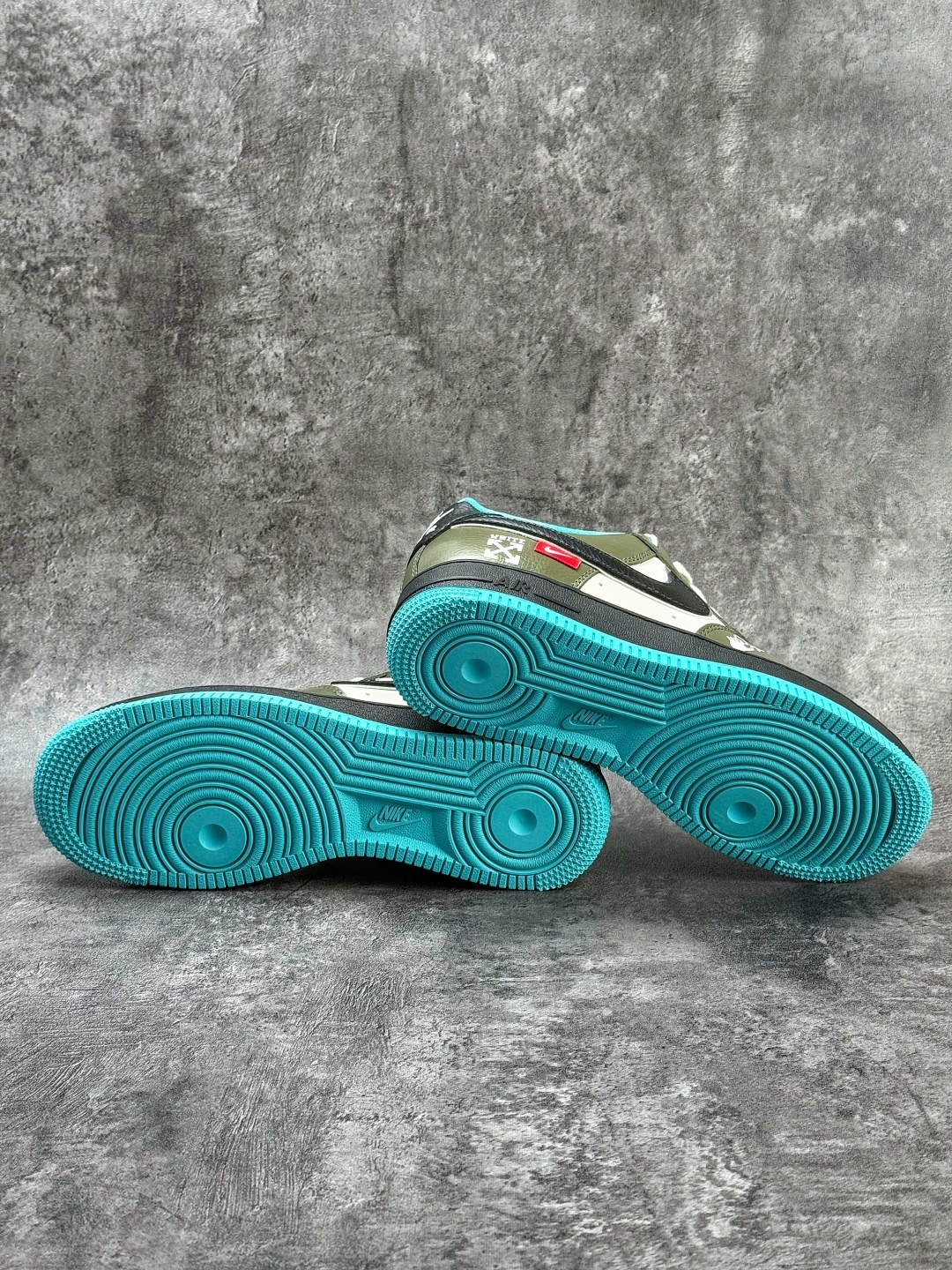 Nike Air Force 1 Low 07 x OFF-WHITE 绿白蓝 QW5836-022