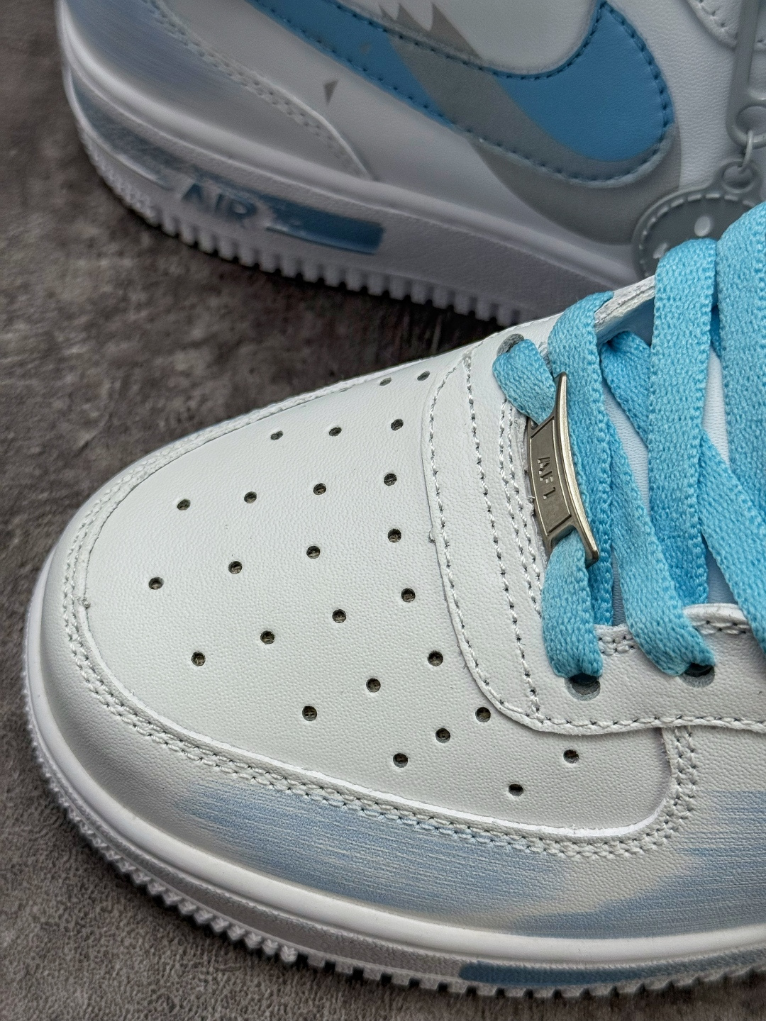 Nike Air Force 1 Mid 07 断裂时空 三勾阴影 白蓝 ZH0316-124