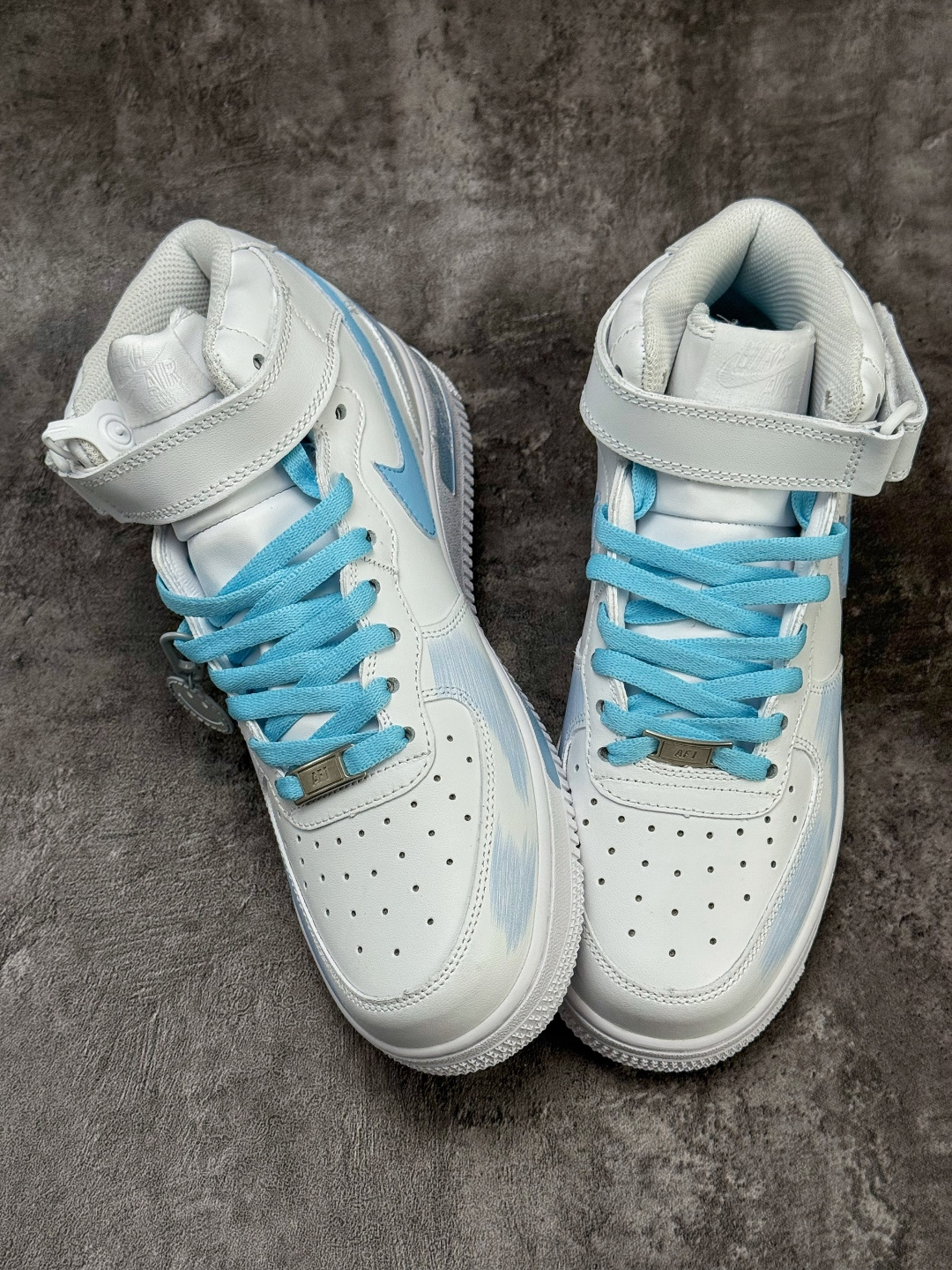 Nike Air Force 1 Mid 07 断裂时空 三勾阴影 白蓝 ZH0316-124