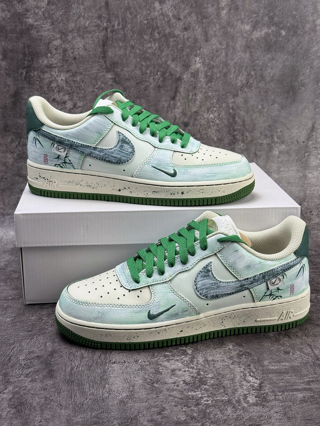 Nike Air Force 1 Low 07 绿白涂鸦小勾 FB1839-123