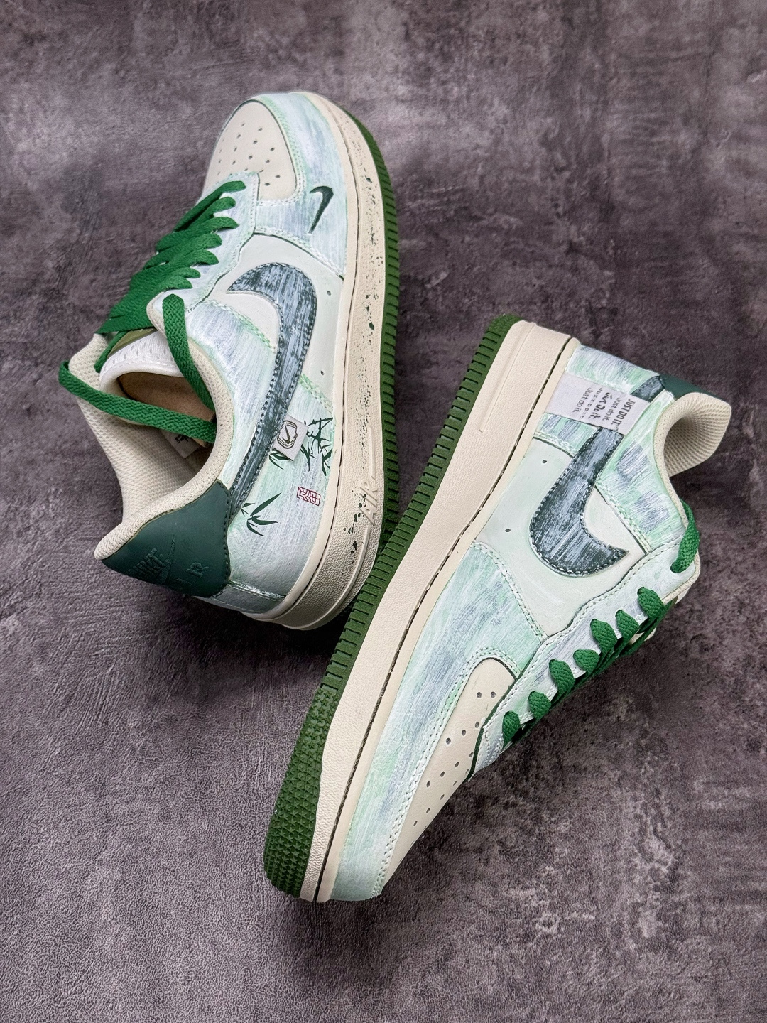 Nike Air Force 1 Low 07 绿白涂鸦小勾 FB1839-123