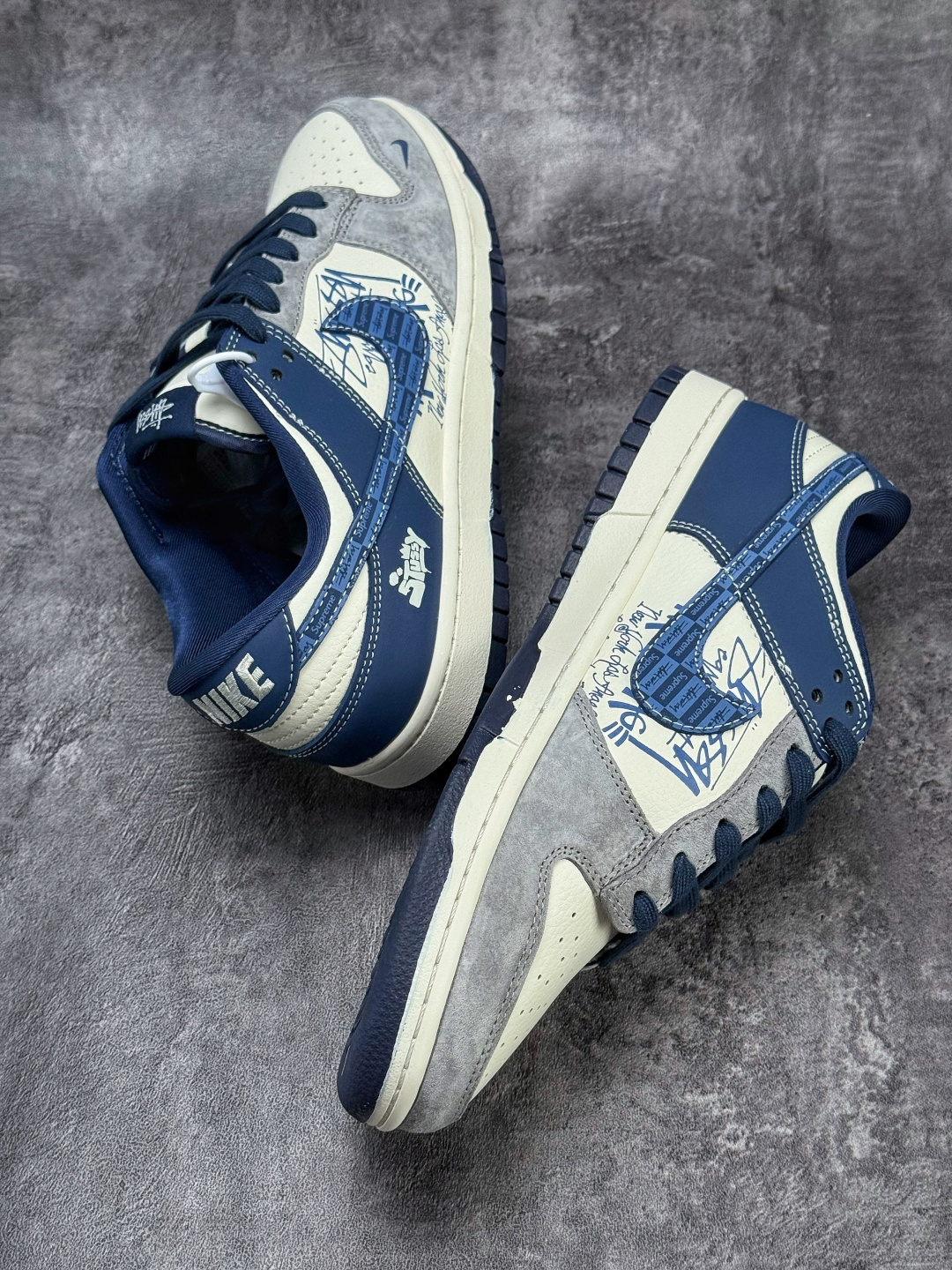 Nike SB Dunk Low x Stussy 灰白蓝小勾 XD1588-243