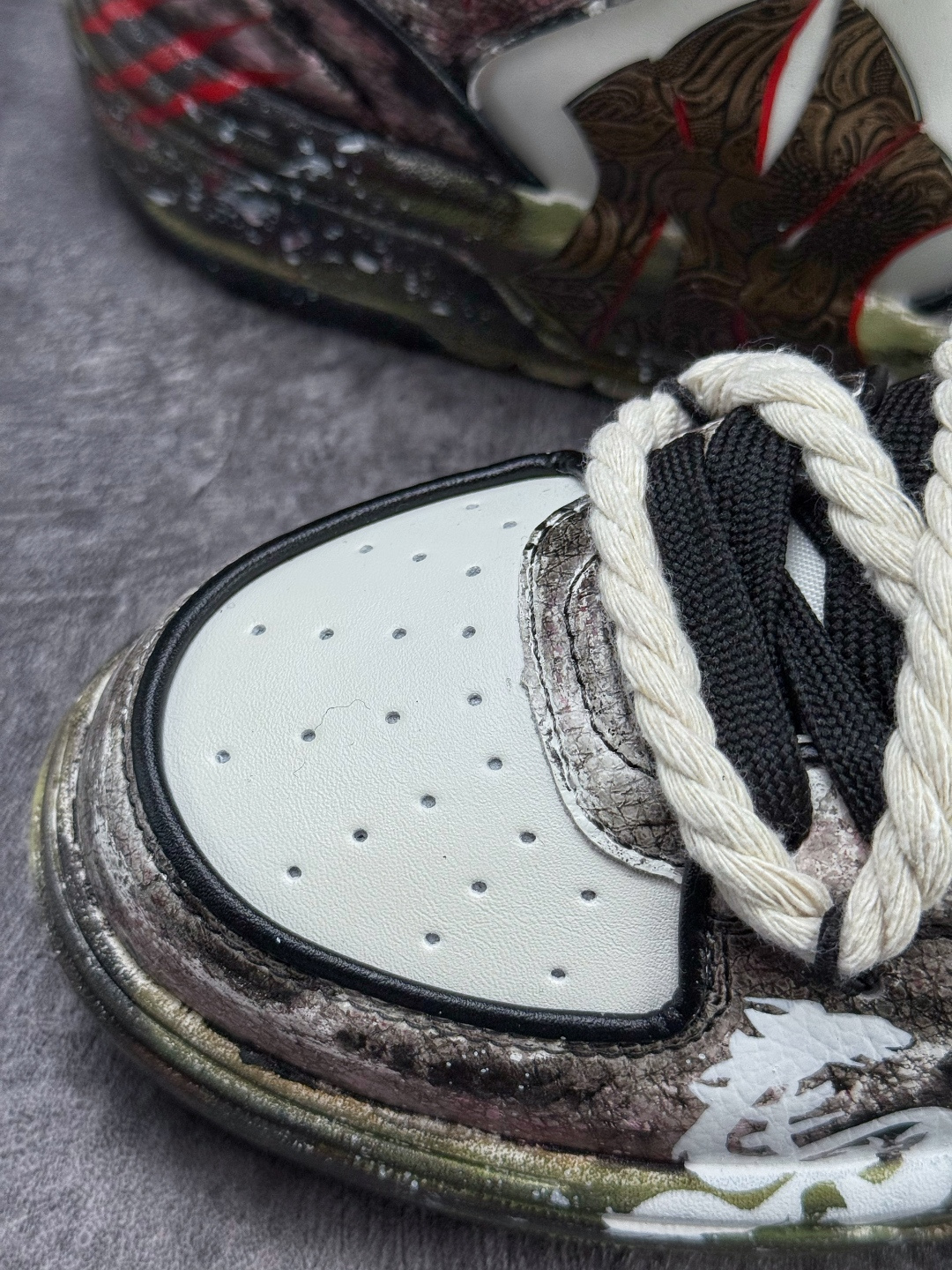 MLB CHUNKY 印花网红老爹鞋 涂鸦恶作剧 内增高6cm 3ASXCA12N