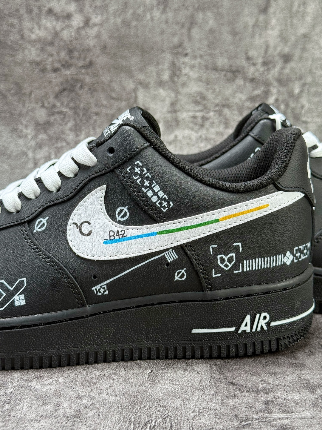 Nike Air Force 1 Low 07 CSgo印花集2.0 纯手绘 黑白 ZH0316-149