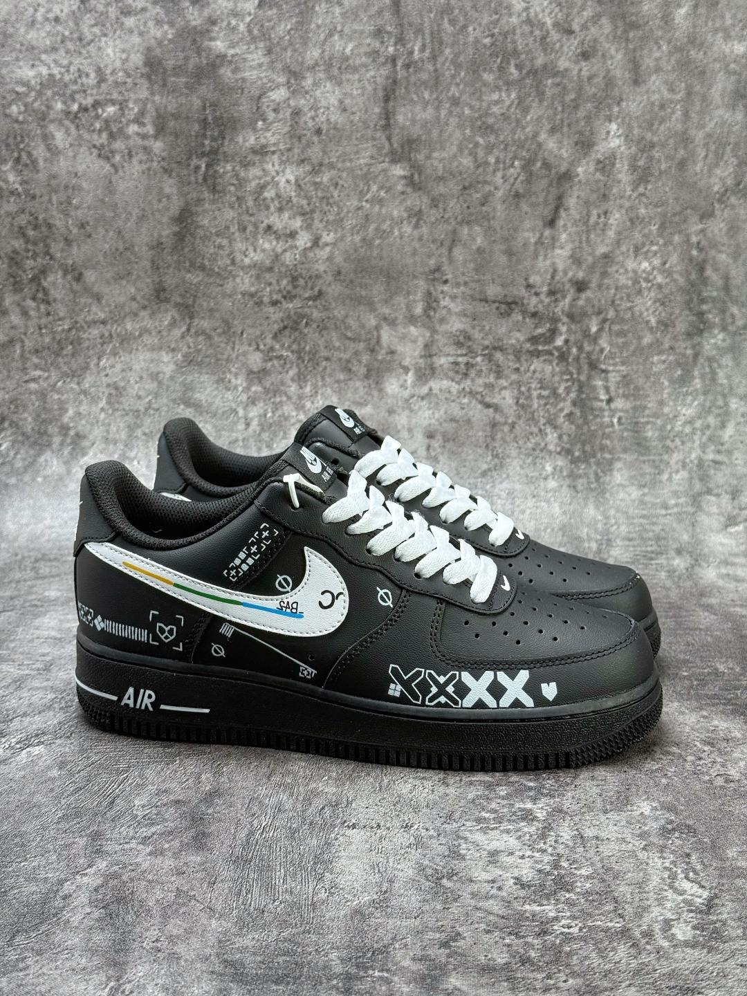 Nike Air Force 1 Low 07 CSgo印花集2.0 纯手绘 黑白 ZH0316-149
