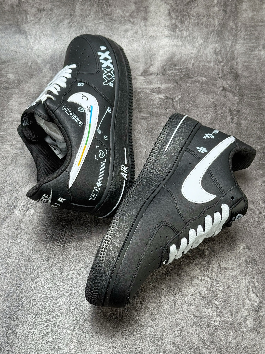 Nike Air Force 1 Low 07 CSgo印花集2.0 纯手绘 黑白 ZH0316-149
