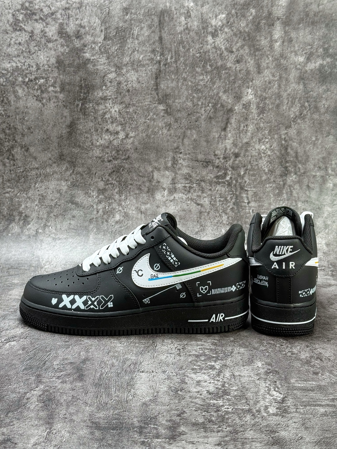 Nike Air Force 1 Low 07 CSgo印花集2.0 纯手绘 黑白 ZH0316-149