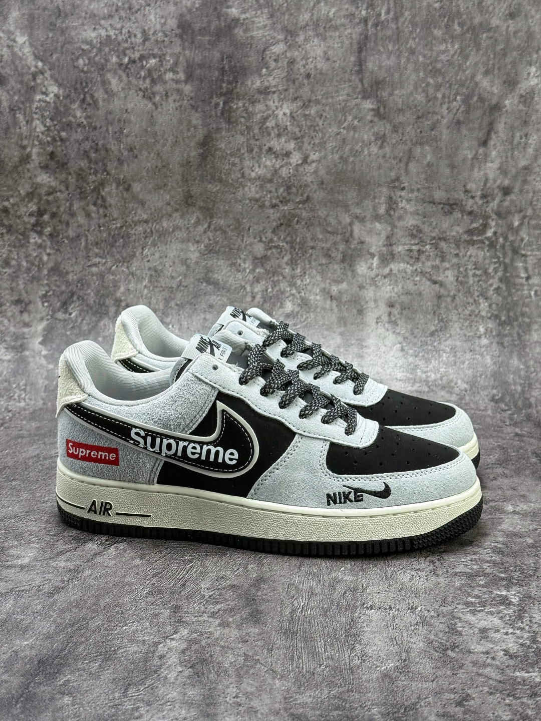 Nike Air Force 1 Low 07 x Superme 灰白黑小勾满天星 SS1979-003