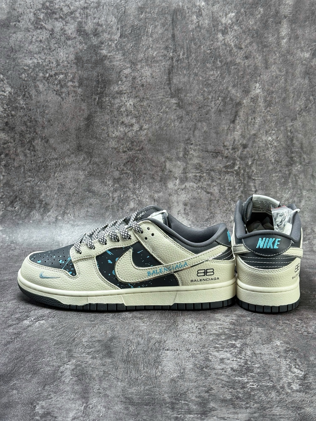 230 Nike SB Dunk Low x Balenciaga 白灰小勾满天星 DD1988-007