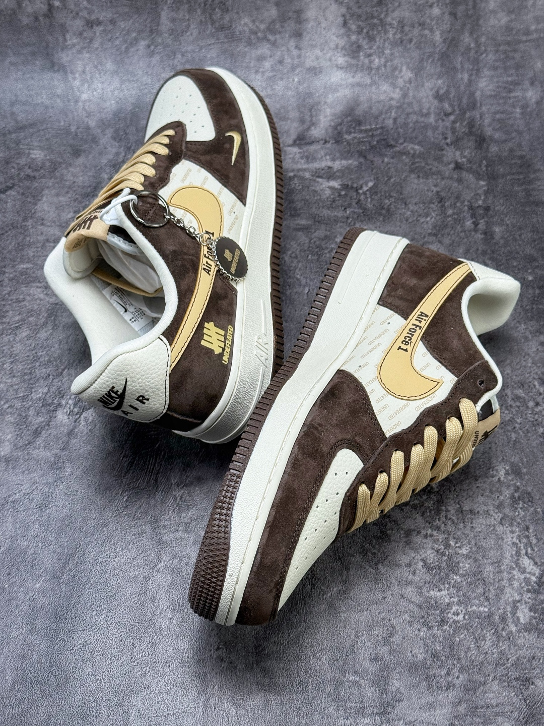 Nike Air Force 1 Low 07 x UNDEFEATED 棕白小勾 KD1688-001