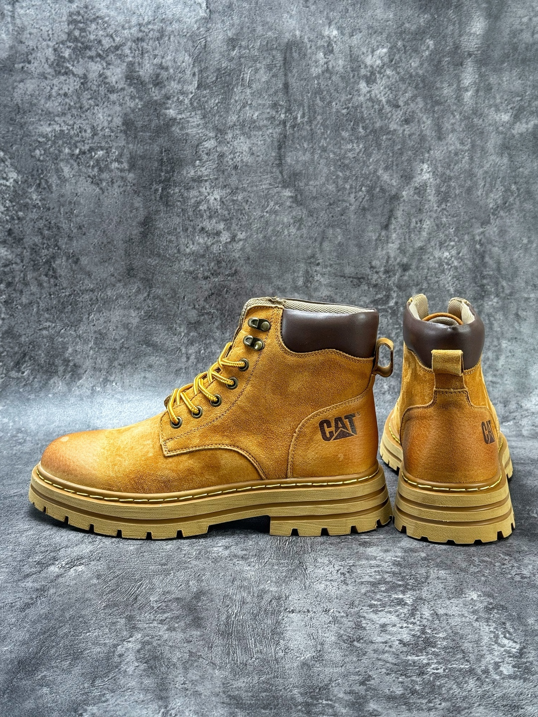 CA/卡特 硬汉推土机品牌 经典舒适百搭户外休闲大黄靴 P726537D