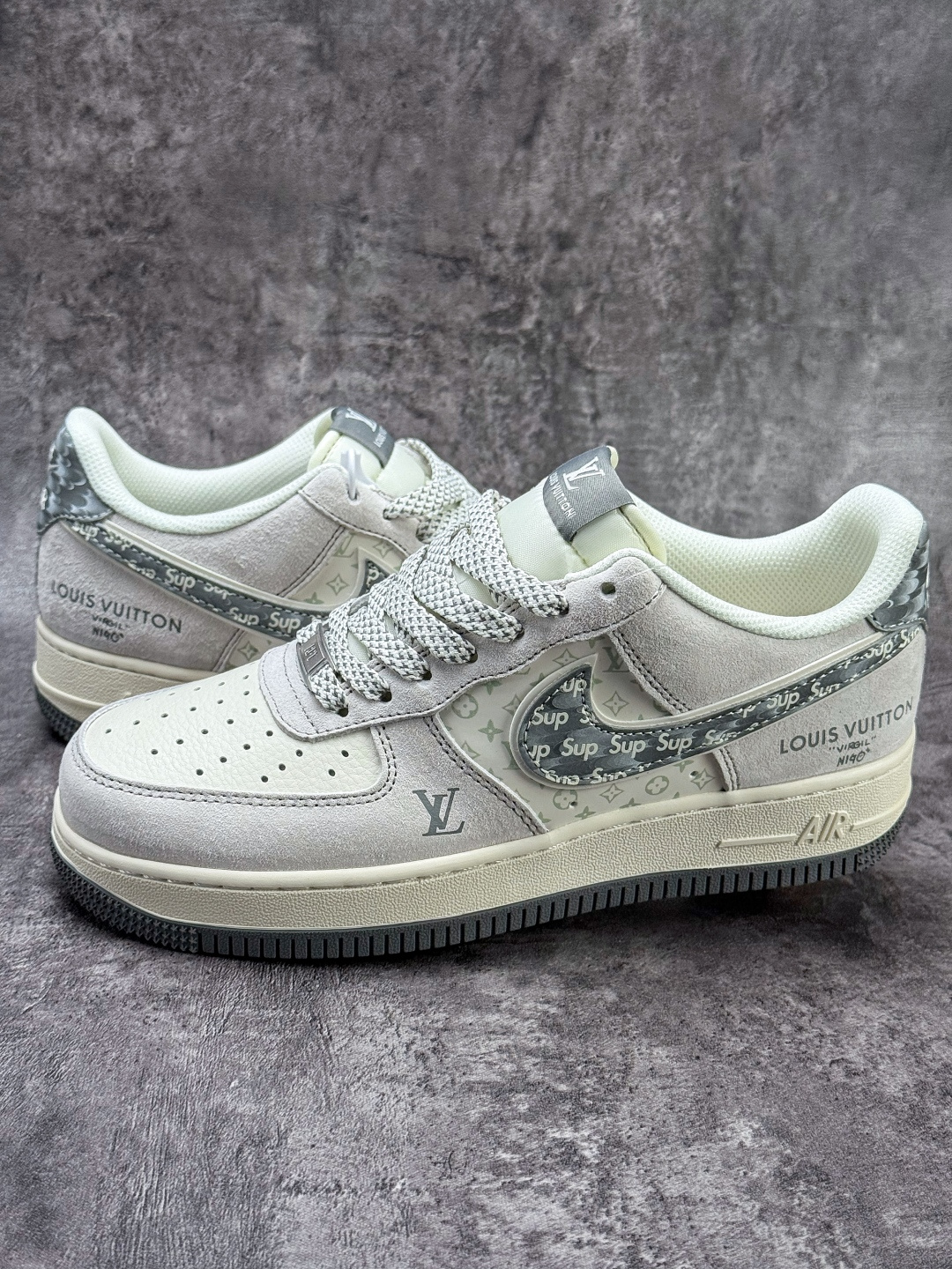 Nike Air Force 1 Low 07 x Louis Vuitton 灰白满天星 CX5050-Y48