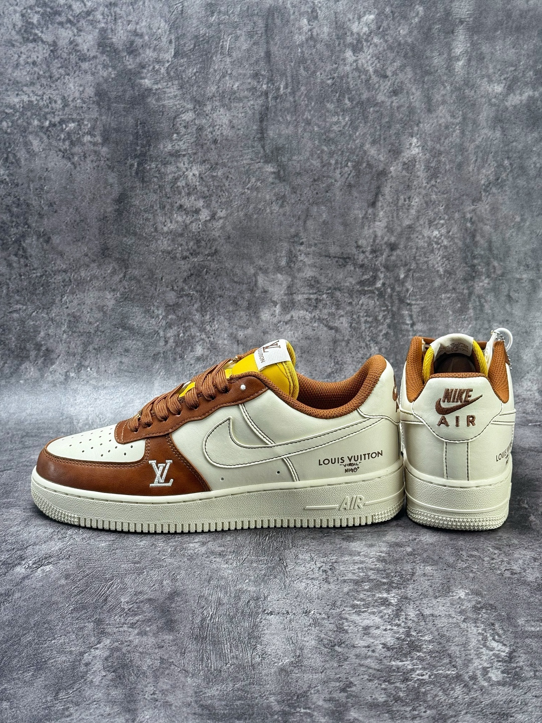 Nike Air Force 1 Low 07 x Louis Vuitton 棕白 IH1817-800