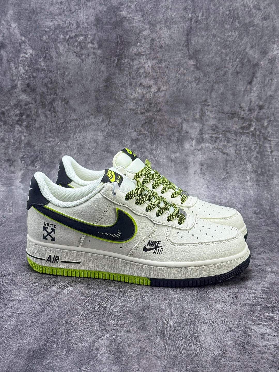 Nike Air Force 1 Low 07 x OFF-WHITE 白绿黑小勾满天星 QW5836-023