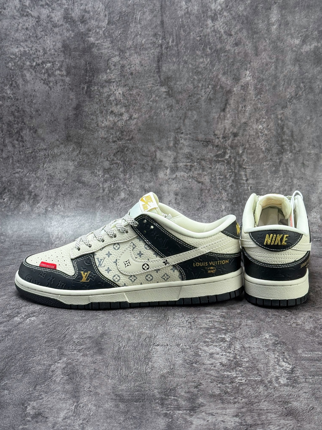 Nike SB Dunk Low x Louis Vuitton 黑白满天星 MN1688-106