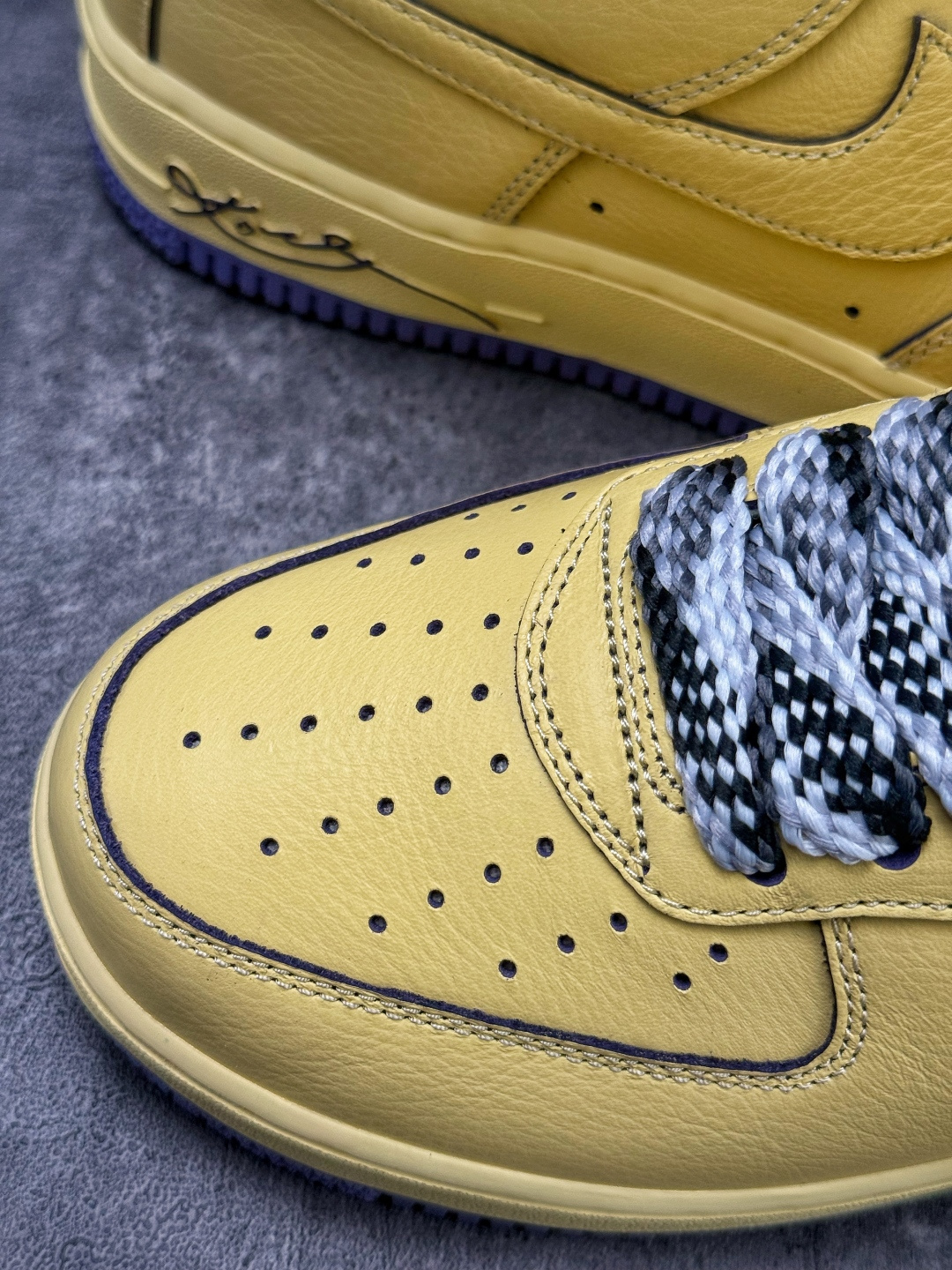 Nike Air Force 1 Low 07 Kobe Bryant 黄蓝麻绳满天星 HV9408-700