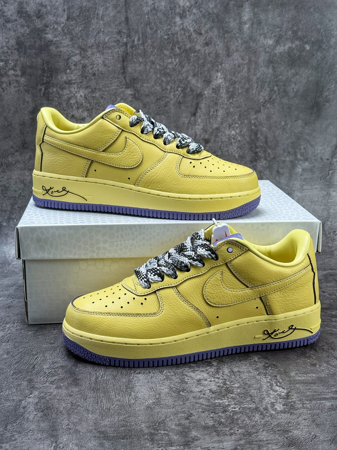 Nike Air Force 1 Low 07 Kobe Bryant 黄蓝麻绳满天星 HV9408-700
