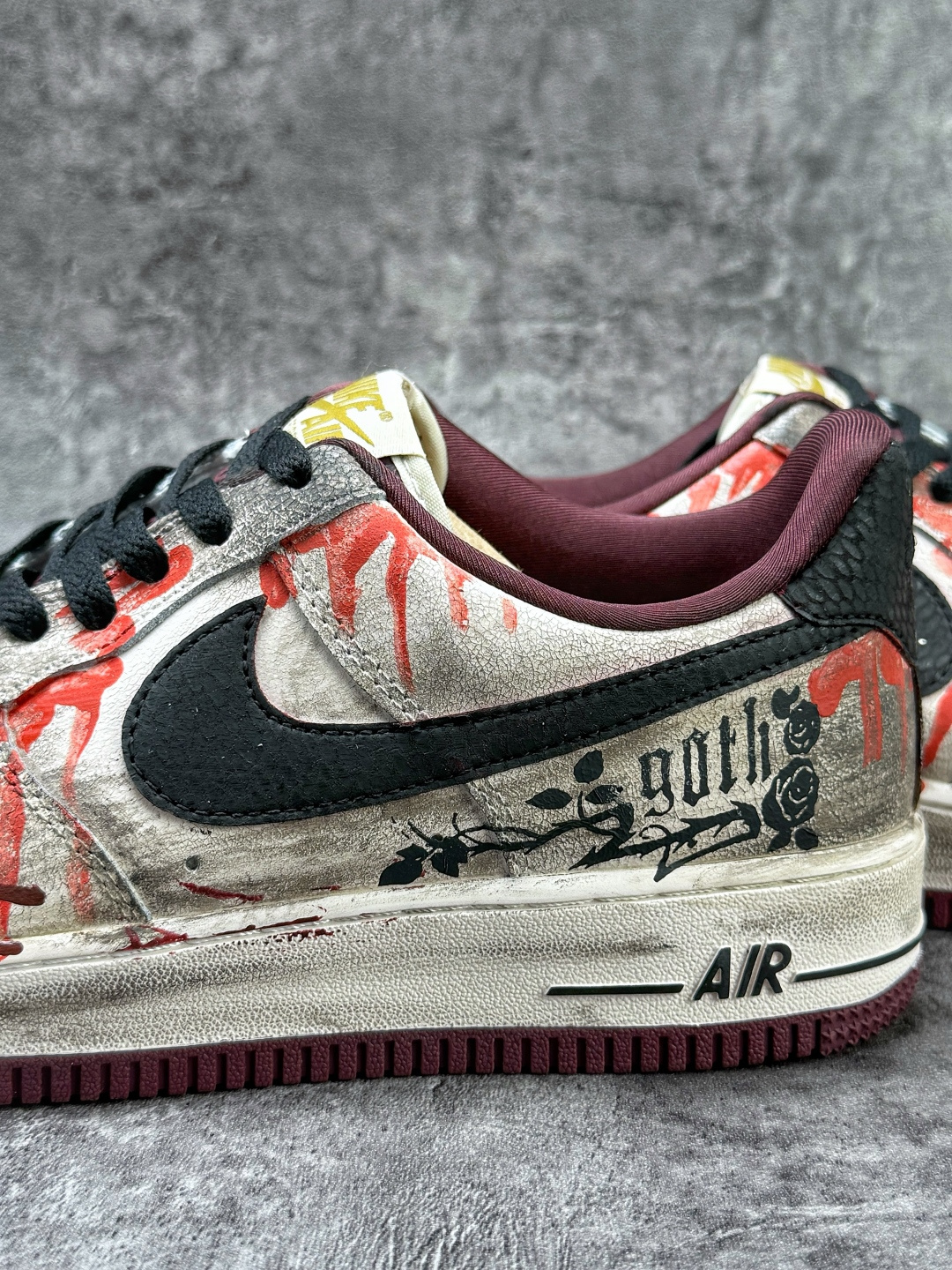 Nike Air Force 1 Low 07 白黑红涂鸦 XL2132-888