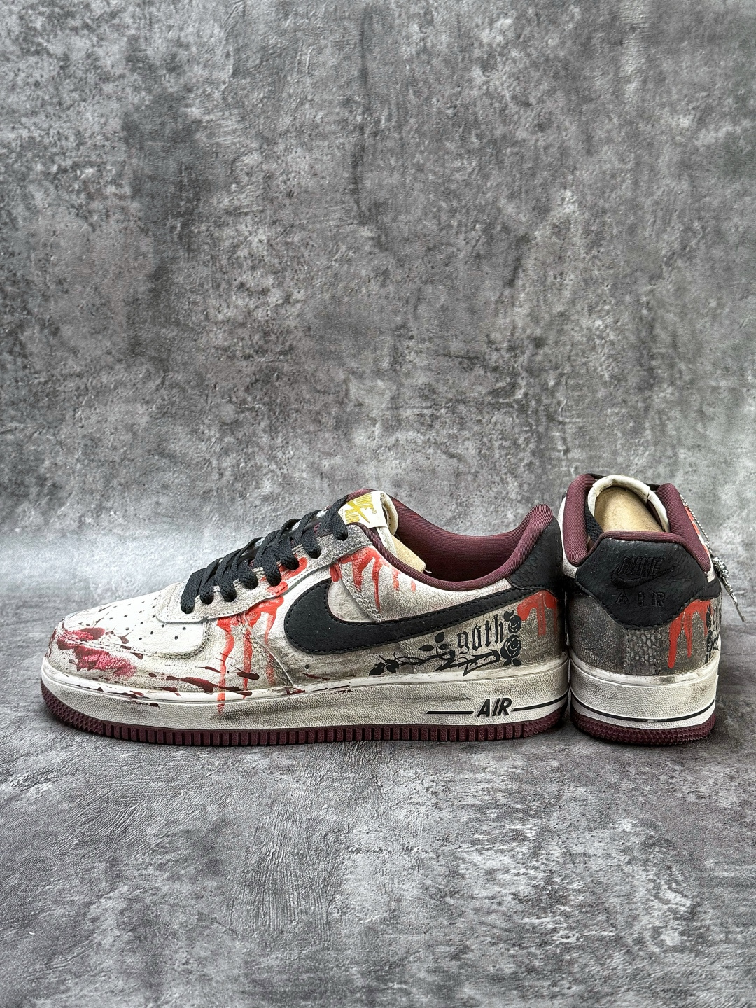 Nike Air Force 1 Low 07 白黑红涂鸦 XL2132-888