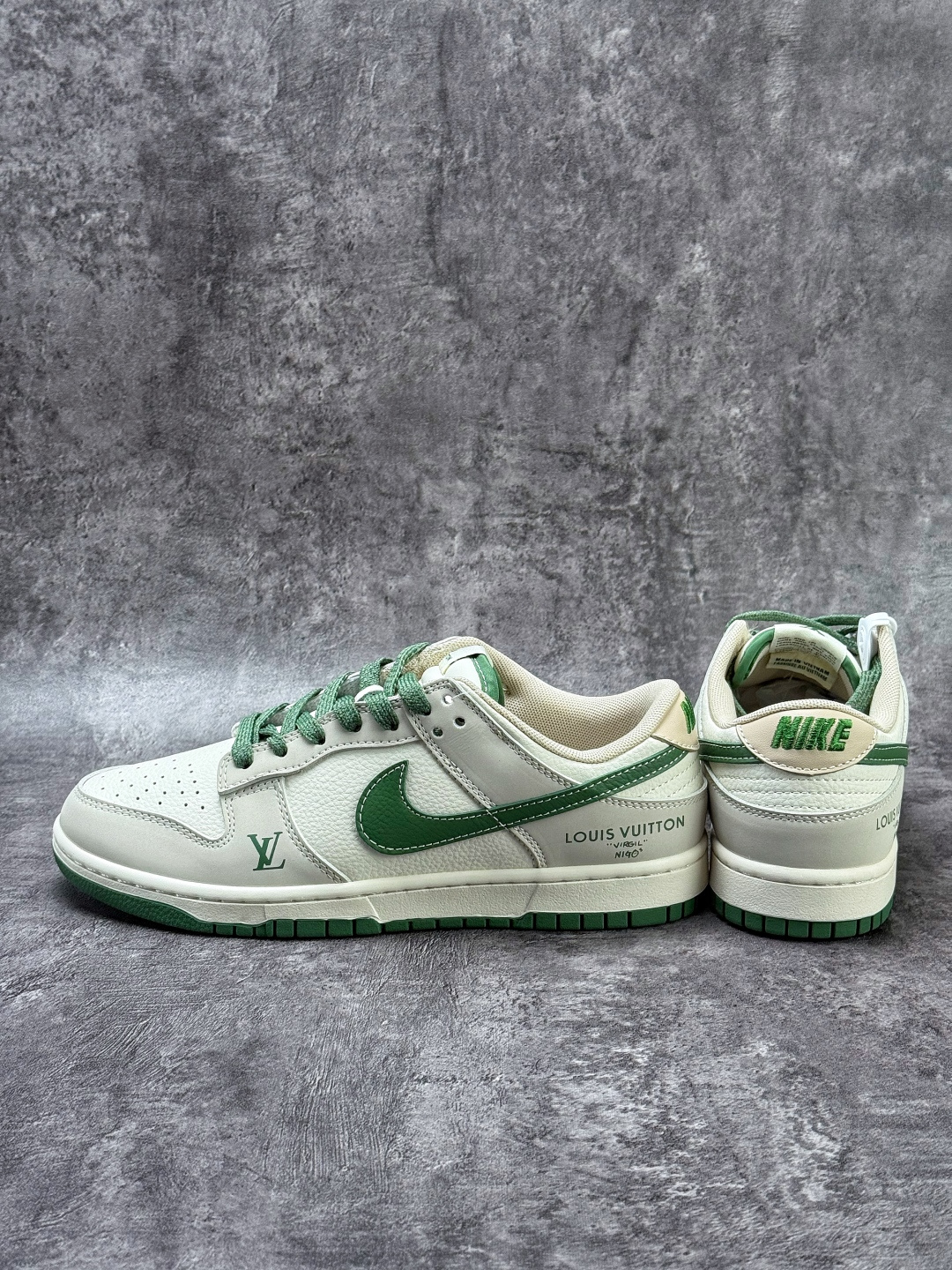 Nike SB Dunk Low x Louis Vuitton 灰白绿满天星 JP1628-001
