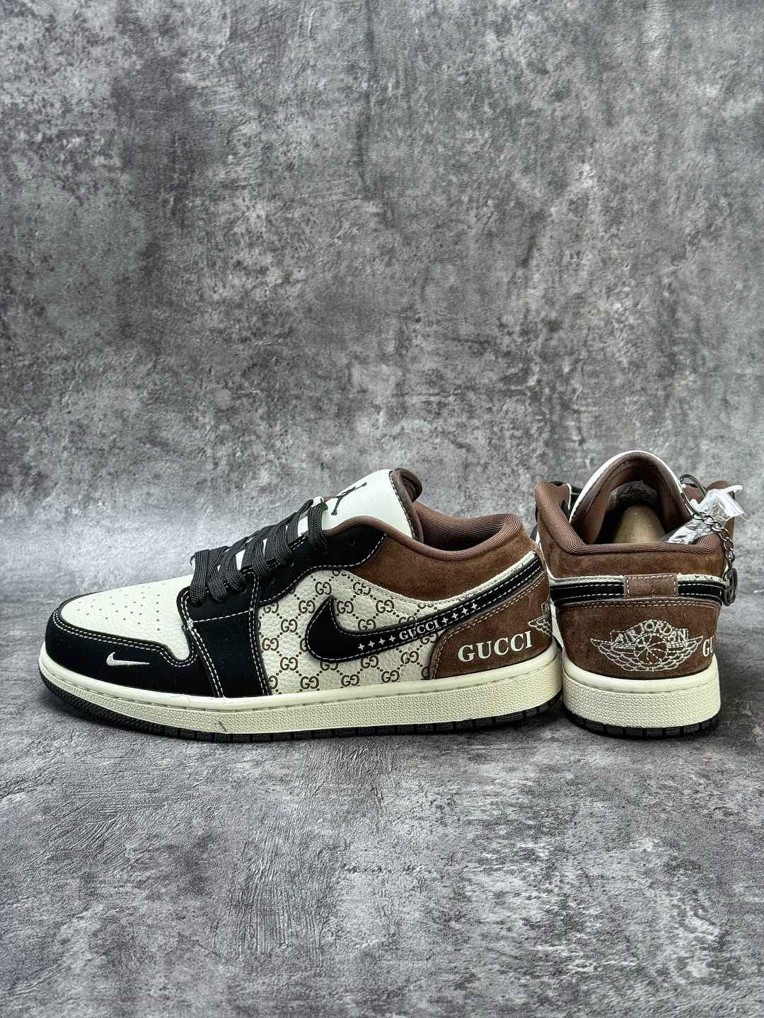 Nike Jordan Air Jordan 1 x GUCCI 黑白棕小勾 纯原大厂出品 极力推荐 LD8888-011-Top High Quatity Cheap Sneakers Fashion Clothing Clothes Bags handbags Shoes of all Brand wholesale With The best Quality And Beautiful Price from China Factory Chinese suppliers wholesaler seller Nike Jordan Air Jordan 1 x GUCCI 黑白棕小勾 纯原大厂出品 极力推荐 LD8888-011