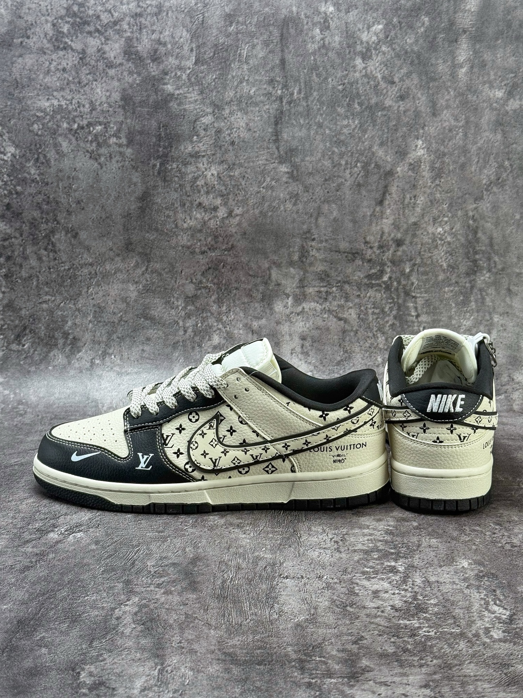 Nike SB Dunk Low x Louis Vuitton 黑白小勾满天星 MN1688-101-Top High Quatity Cheap Sneakers Fashion Clothing Clothes Bags handbags Shoes of all Brand wholesale With The best Quality And Beautiful Price from China Factory Chinese suppliers wholesaler seller Nike SB Dunk Low x Louis Vuitton 黑白小勾满天星 MN1688-101