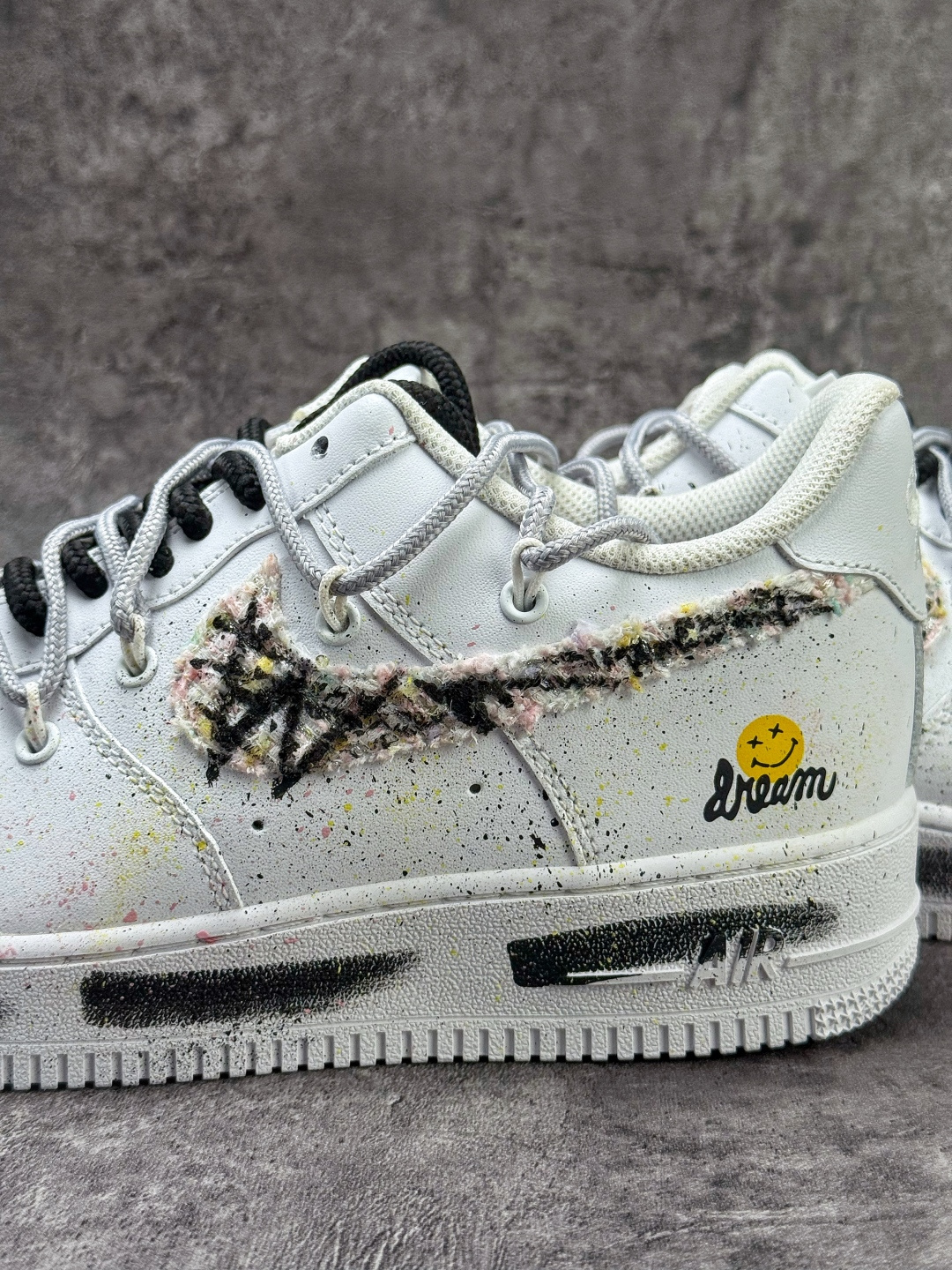 Nike Air Force 1 Low 07 笑脸 白黑 DH1999-334