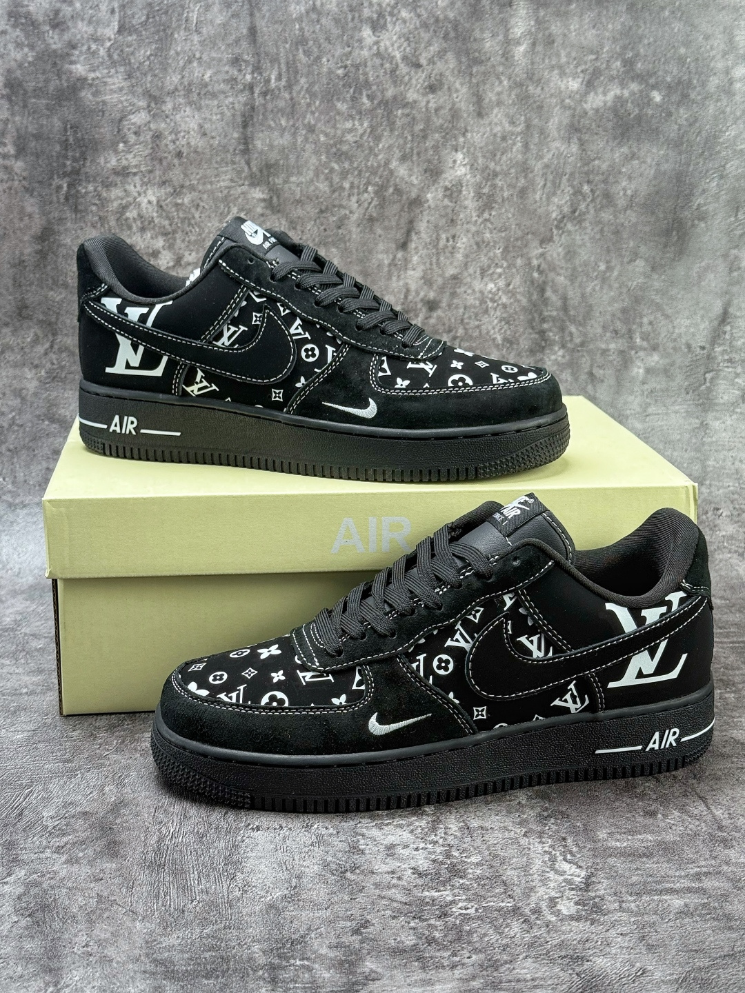 Nike Air Force 1 Low 07 x LOUIS VUITTON 黑白 SS1979-001