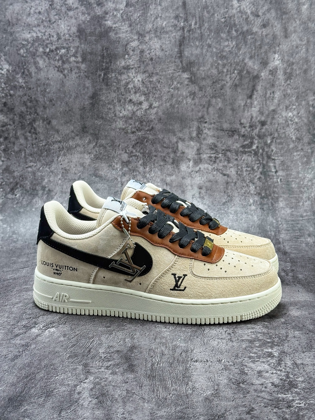 Nike Air Force 1 Low 07 x LOUIS VUITTON 棕黑 FQ3546-100-Top High Quatity Cheap Sneakers Fashion Clothing Clothes Bags handbags Shoes of all Brand wholesale With The best Quality And Beautiful Price from China Factory Chinese suppliers wholesaler seller Nike Air Force 1 Low 07 x LOUIS VUITTON 棕黑 FQ3546-100