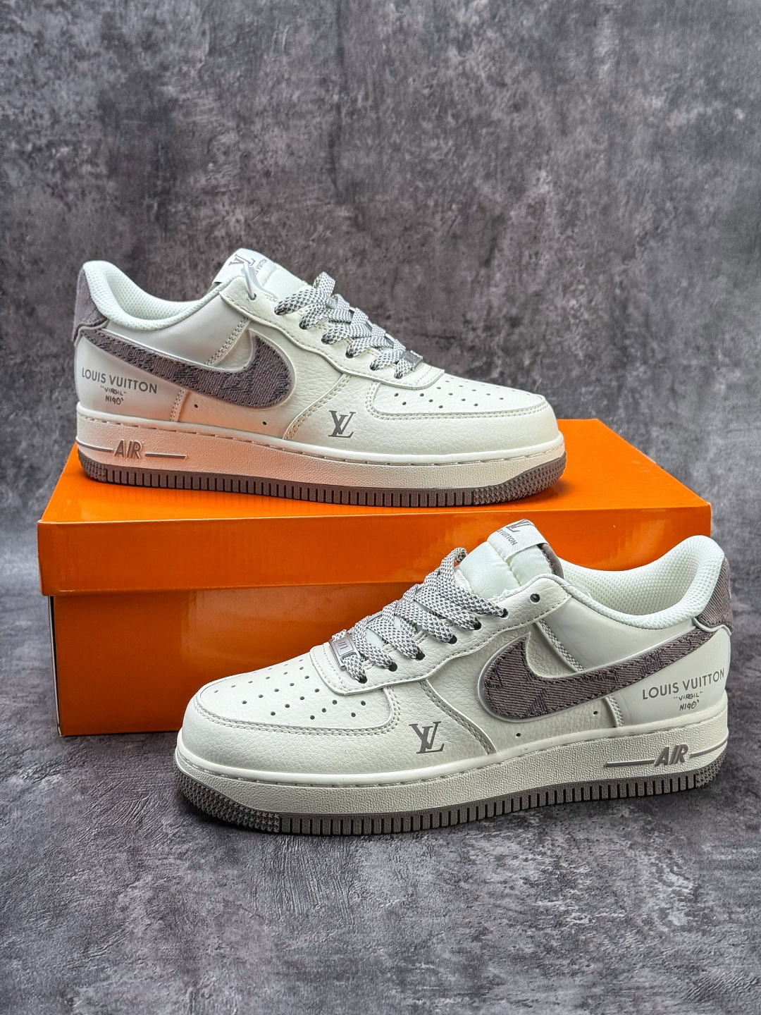 Nike Air Force 1 Low 07 x Louis Vuitton 白棕牛仔满天星 SM6668-128-Top High Quatity Cheap Sneakers Fashion Clothing Clothes Bags handbags Shoes of all Brand wholesale With The best Quality And Beautiful Price from China Factory Chinese suppliers wholesaler seller Nike Air Force 1 Low 07 x Louis Vuitton 白棕牛仔满天星 SM6668-128