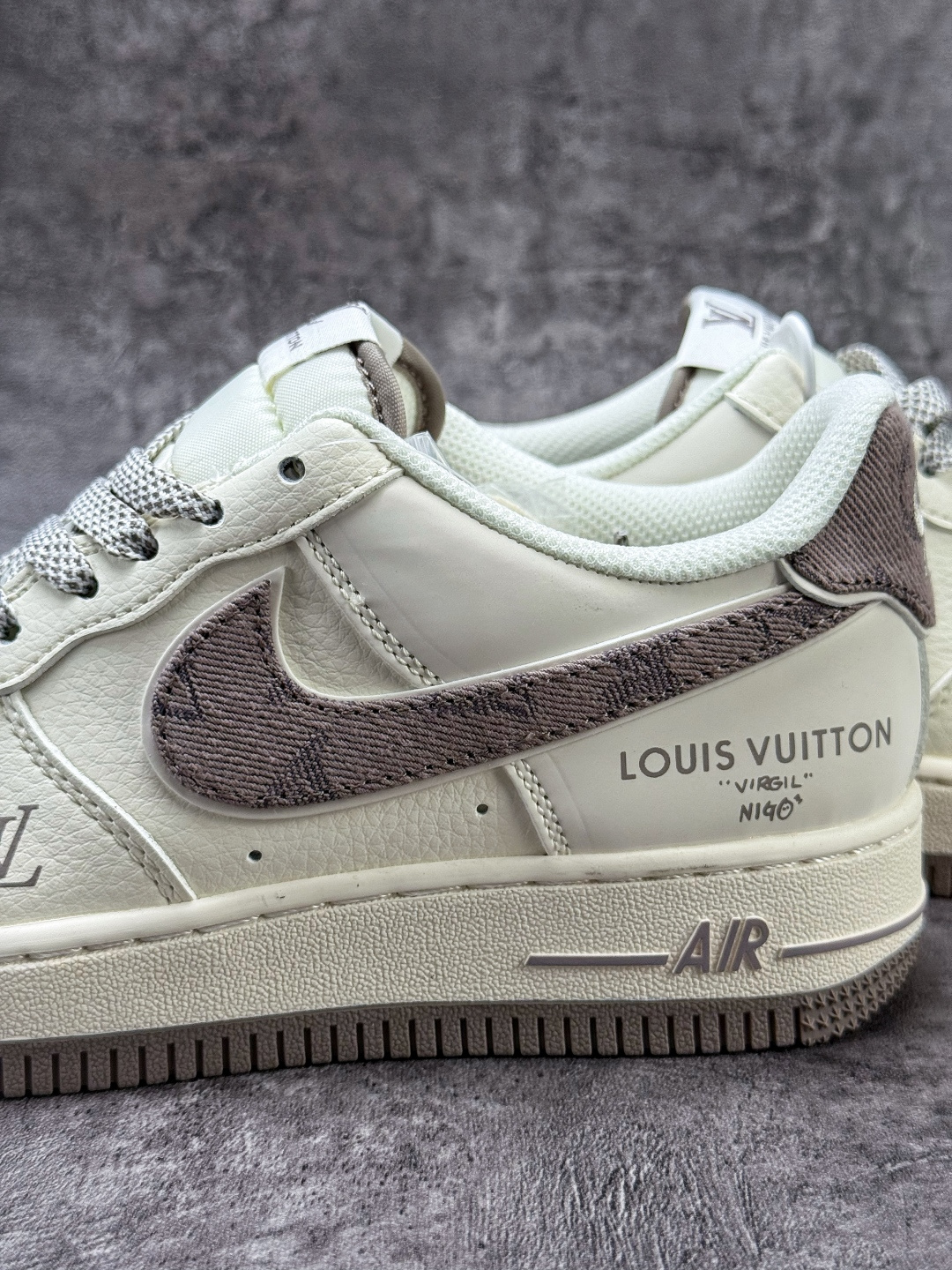 Nike Air Force 1 Low 07 x Louis Vuitton 白棕牛仔满天星 SM6668-128-Top High Quatity Cheap Sneakers Fashion Clothing Clothes Bags handbags Shoes of all Brand wholesale With The best Quality And Beautiful Price from China Factory Chinese suppliers wholesaler seller Nike Air Force 1 Low 07 x Louis Vuitton 白棕牛仔满天星 SM6668-128