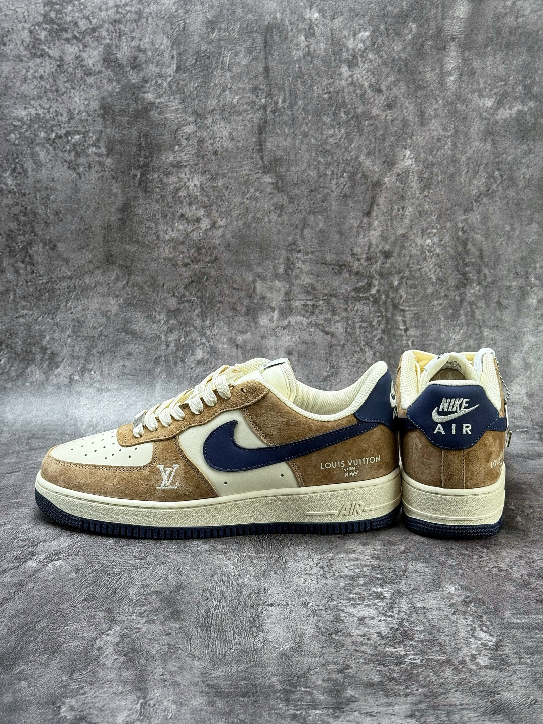 Nike Air Force 1 Low 07 x Louis Vuitton 棕白蓝 NH0601-589