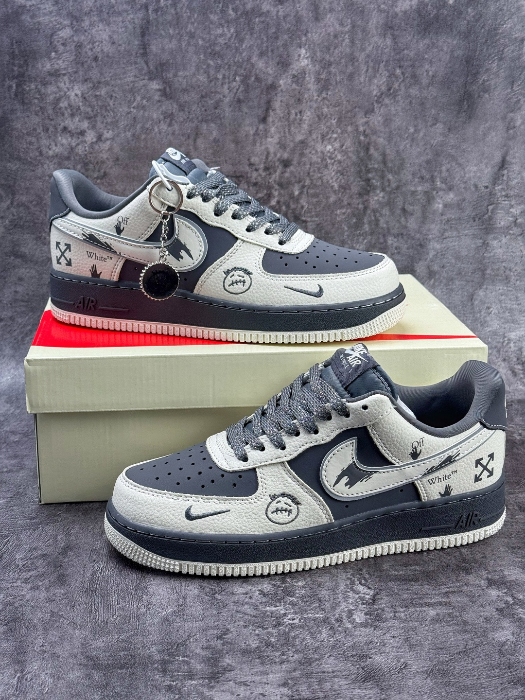 Nike Air Force 1 Low 07 x OFF-WHITE 白灰小勾满天星 XL1979-130