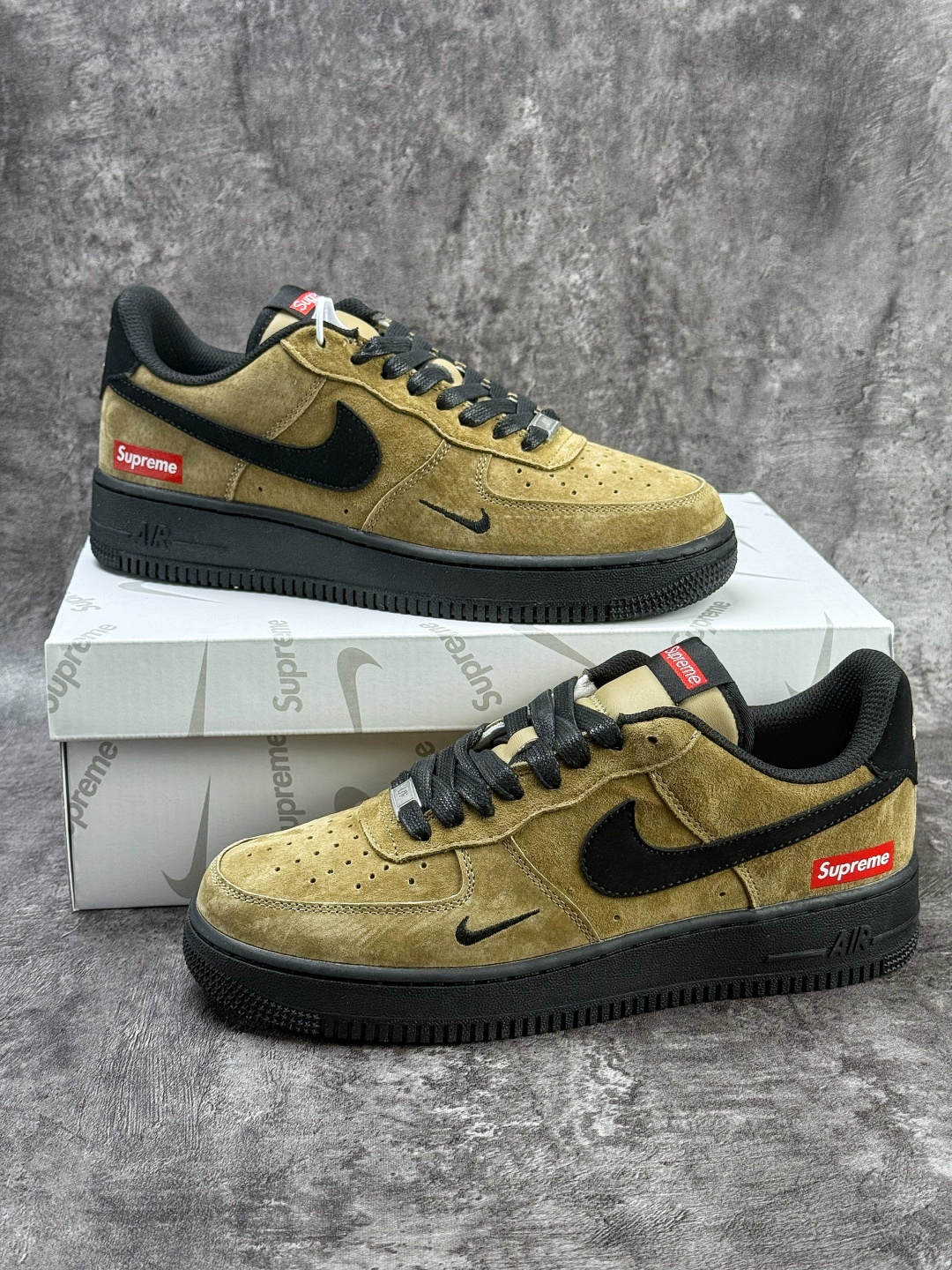 Nike Air Force 1 Low 07 x Superme 棕黑小勾 DV5477-201
