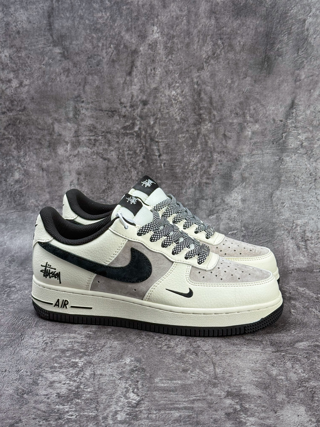 210 Nike Air Force 1 Low 07 x Stussy 白灰黑小勾满天星 XD9314-617-Chinese UA Cheap High Quatity Brand Clothes Bags handbags Sneakers wholesale wholesaler seller from China Factory suppliers Fashion Clothing Shoes best Quality Beautiful Price 210 Nike Air Force 1 Low 07 x Stussy 白灰黑小勾满天星 XD9314-617