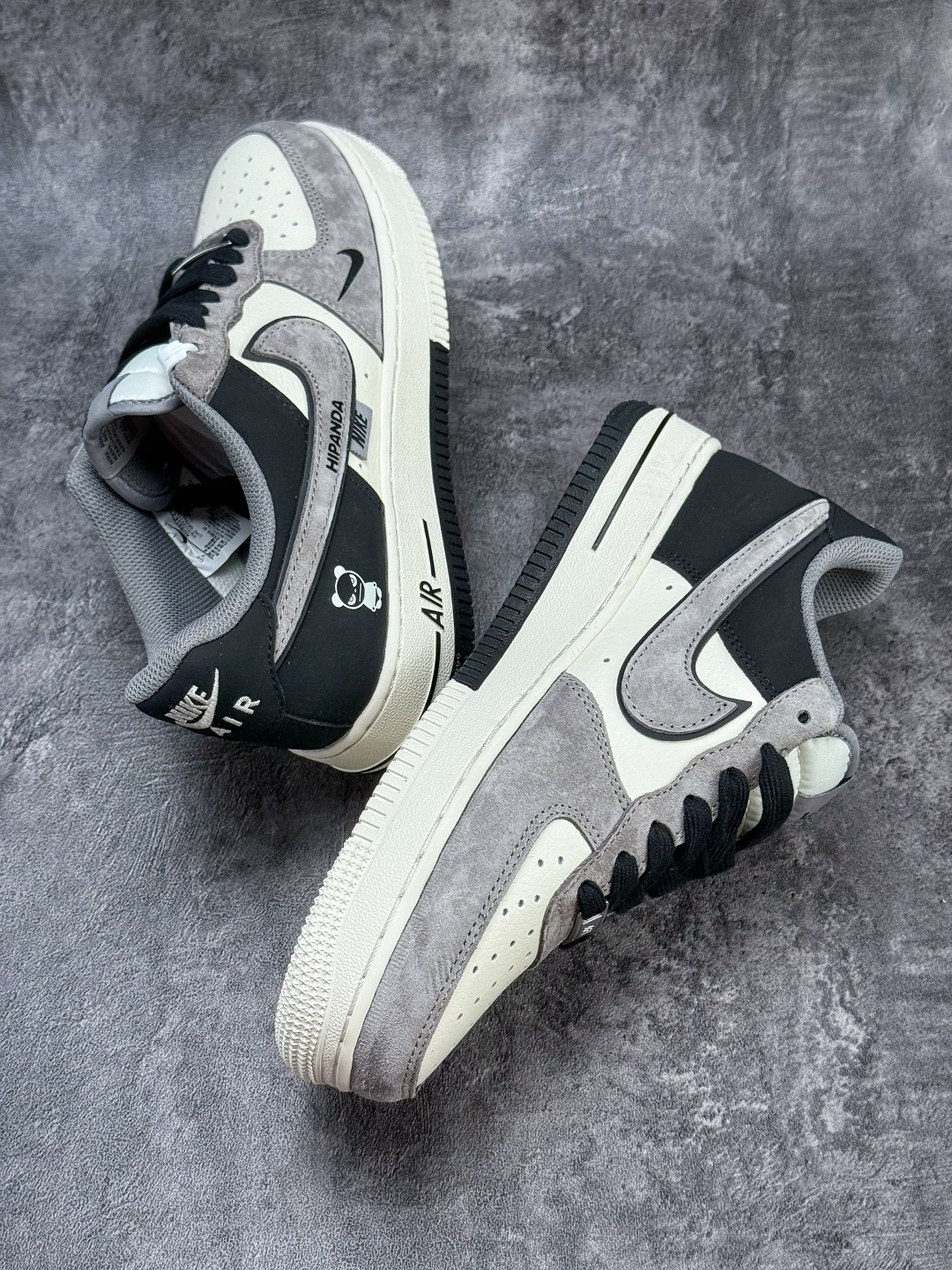 210 Nike Air Force 1 Low 07 x HIPANDA 灰白黑小勾 XD9314-611