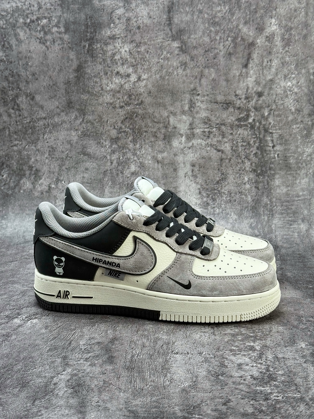210 Nike Air Force 1 Low 07 x HIPANDA 灰白黑小勾 XD9314-611