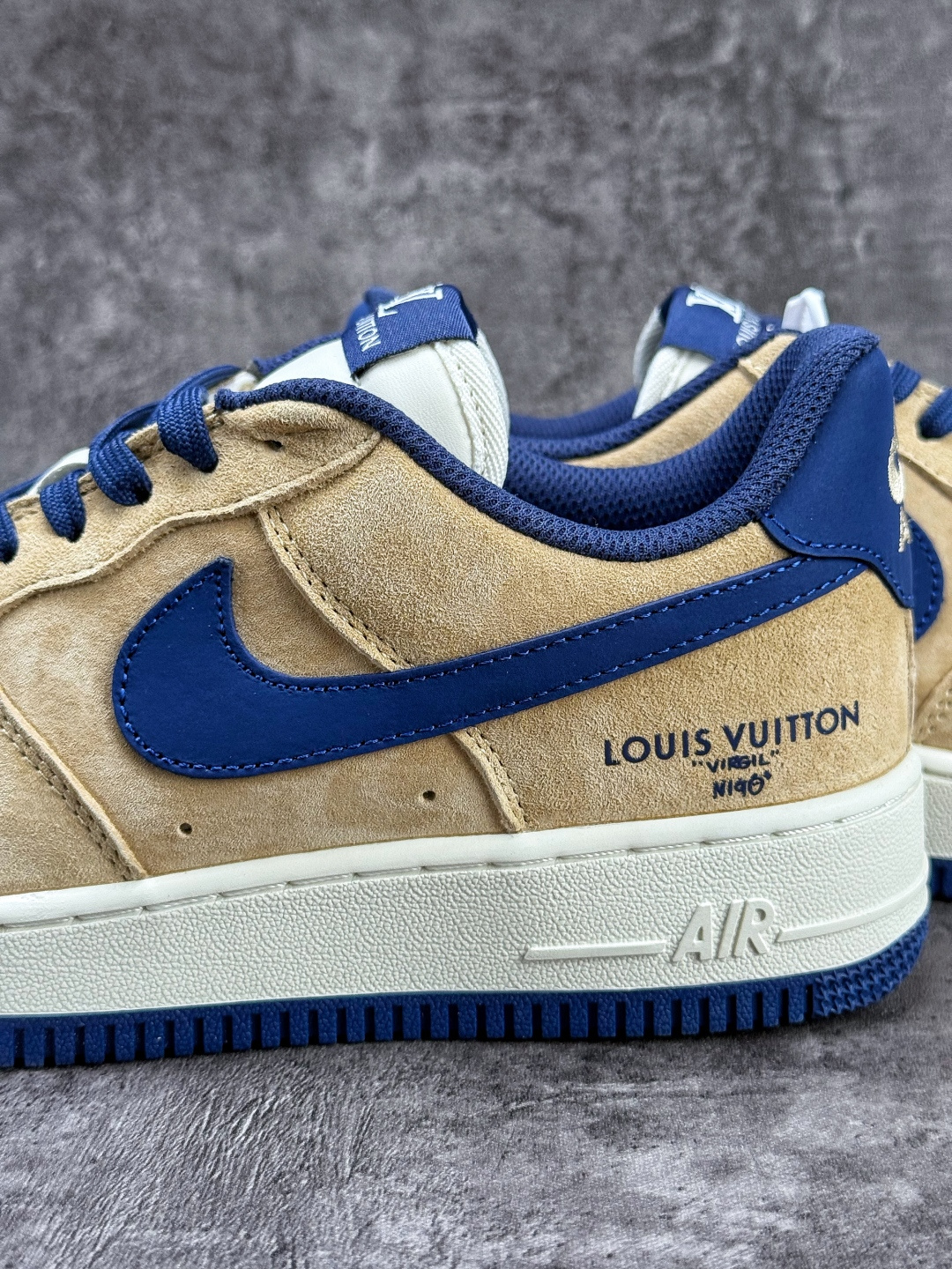 Nike Air Force 1 Low 07 x Louis Vuitton 棕蓝 FQ3545-300 Nike Air Force 1 Low 07 x Louis Vuitton 棕蓝 FQ3545-300
