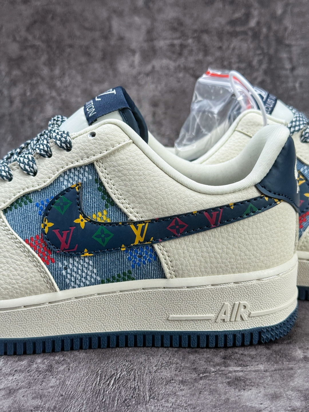 210 Nike Air Force 1 Low 07 x Louis Vuitton 白蓝牛仔满天星 LD1999-005