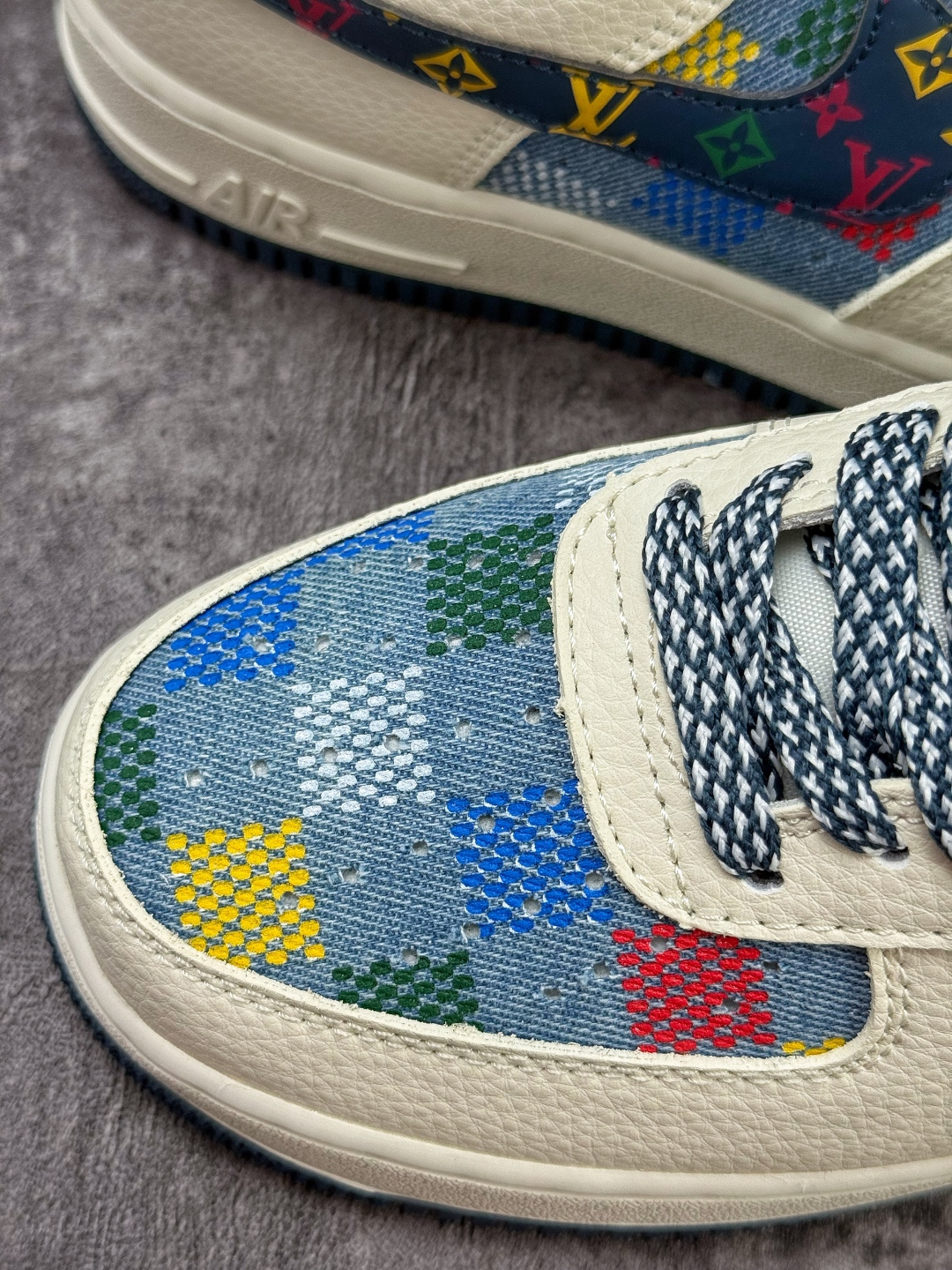 210 Nike Air Force 1 Low 07 x Louis Vuitton 白蓝牛仔满天星 LD1999-005